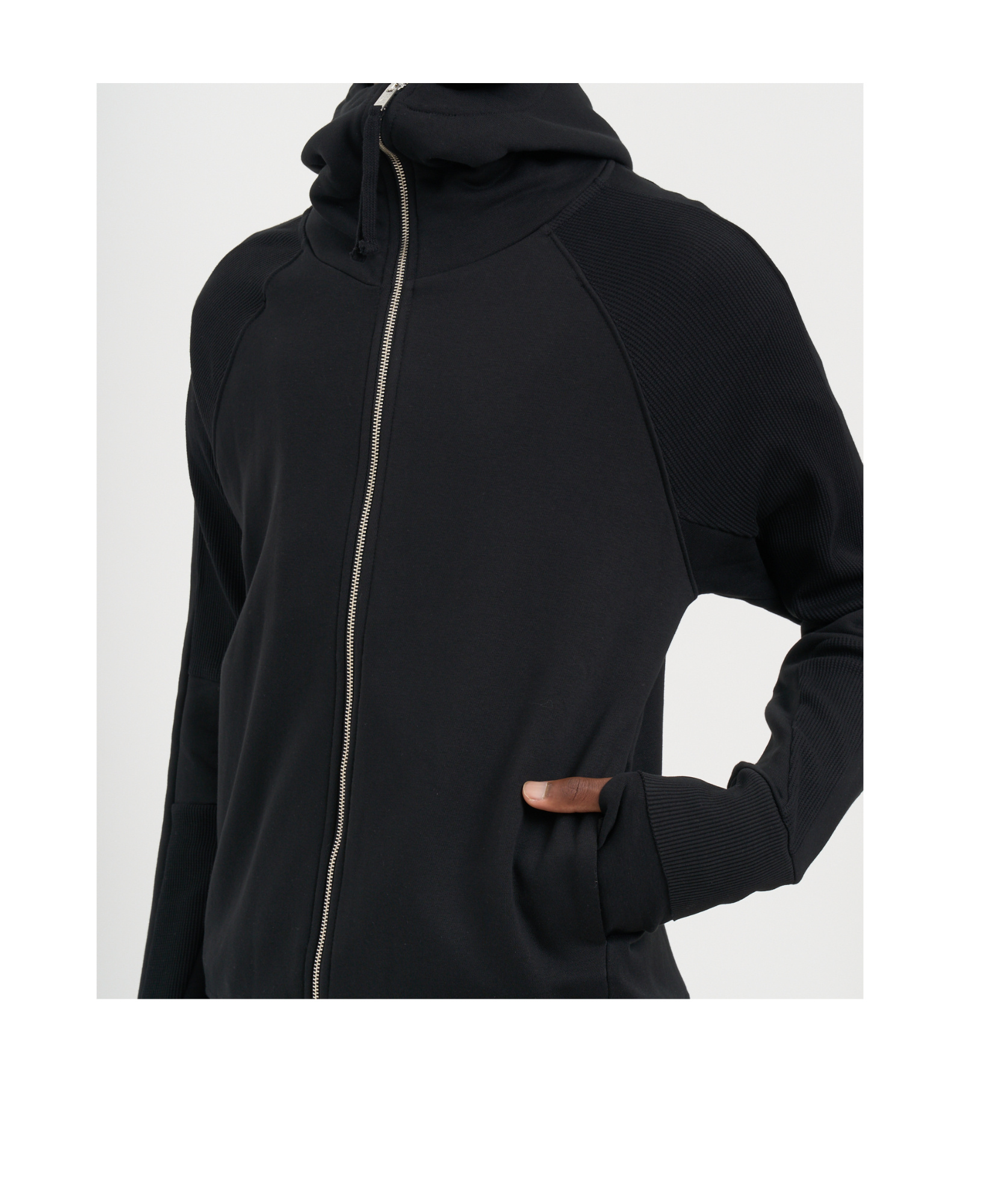 Thom Krom Hooded Casual Jacket In Black
