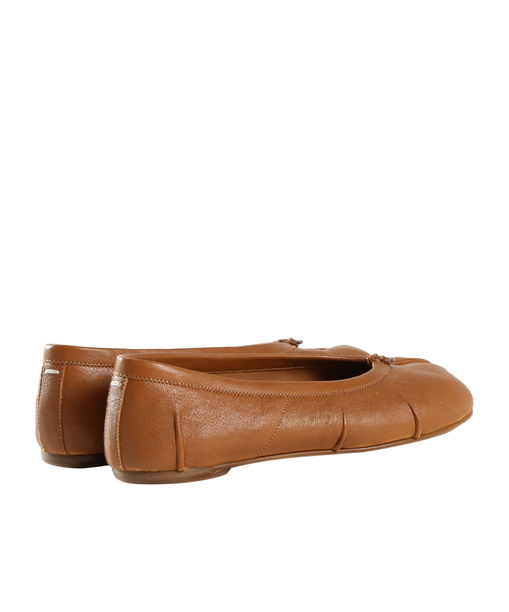 Maison Margiela Brown Tabi New Ballerina Flats In Brown