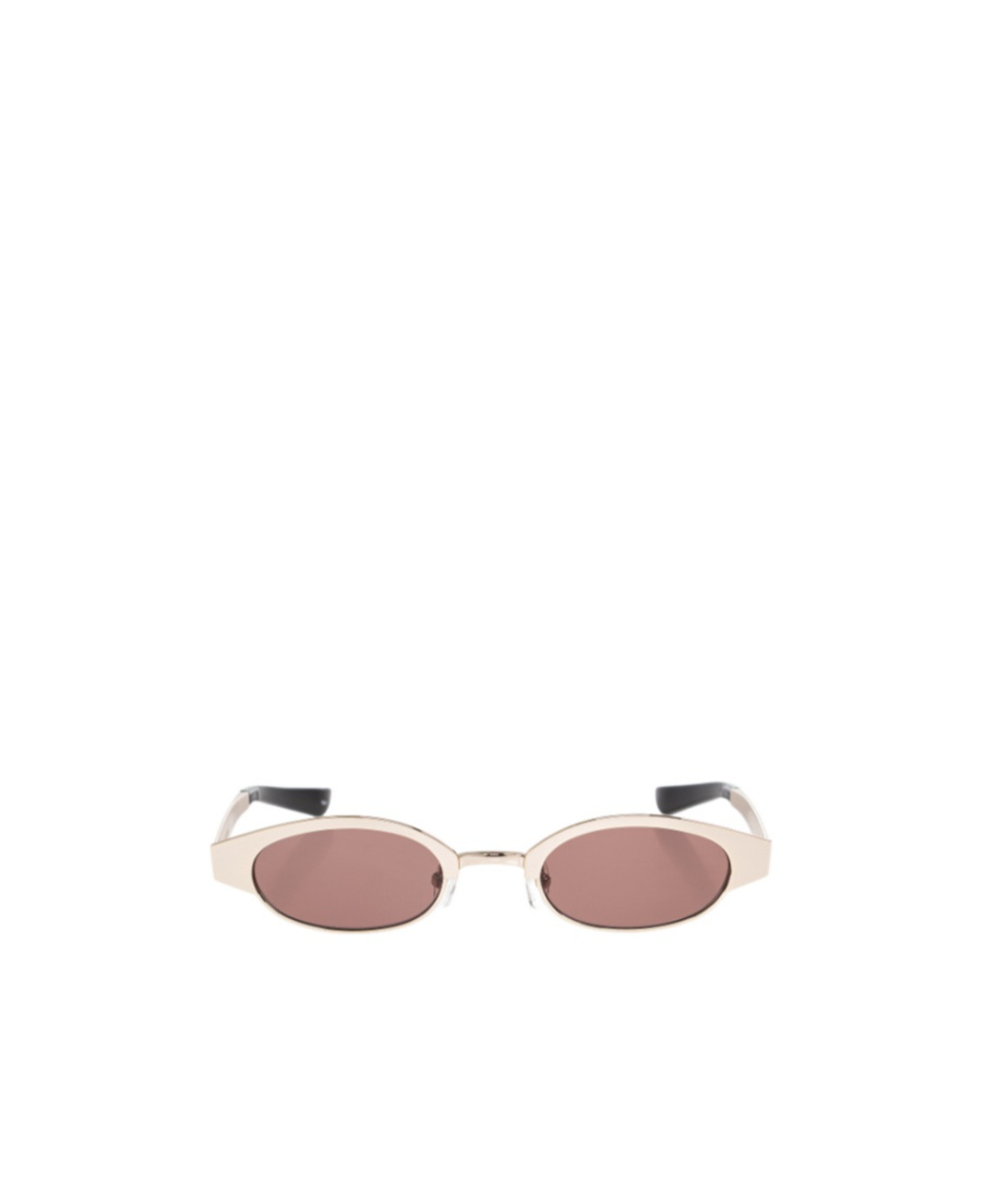 Alexander Mcqueen Ellipse Oval-frame Sunglasses In Brown