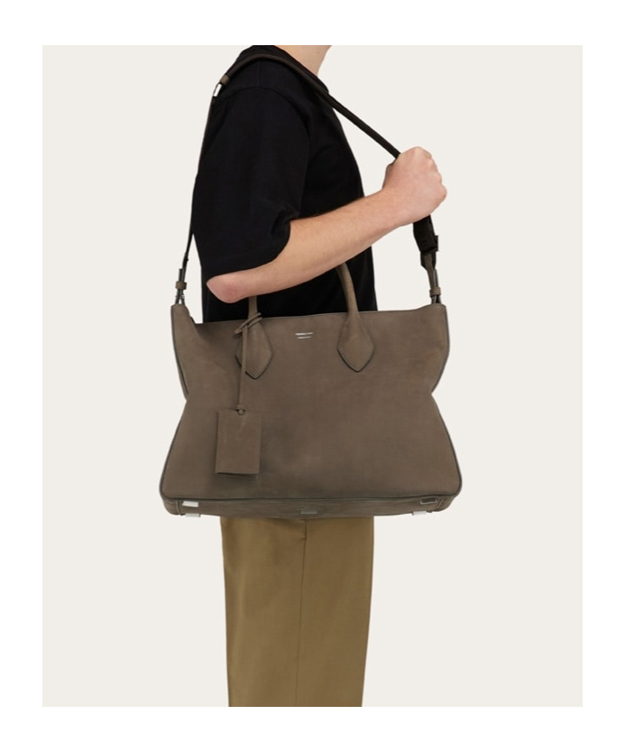 Shop Ferragamo Tote Bag (l) In Brown