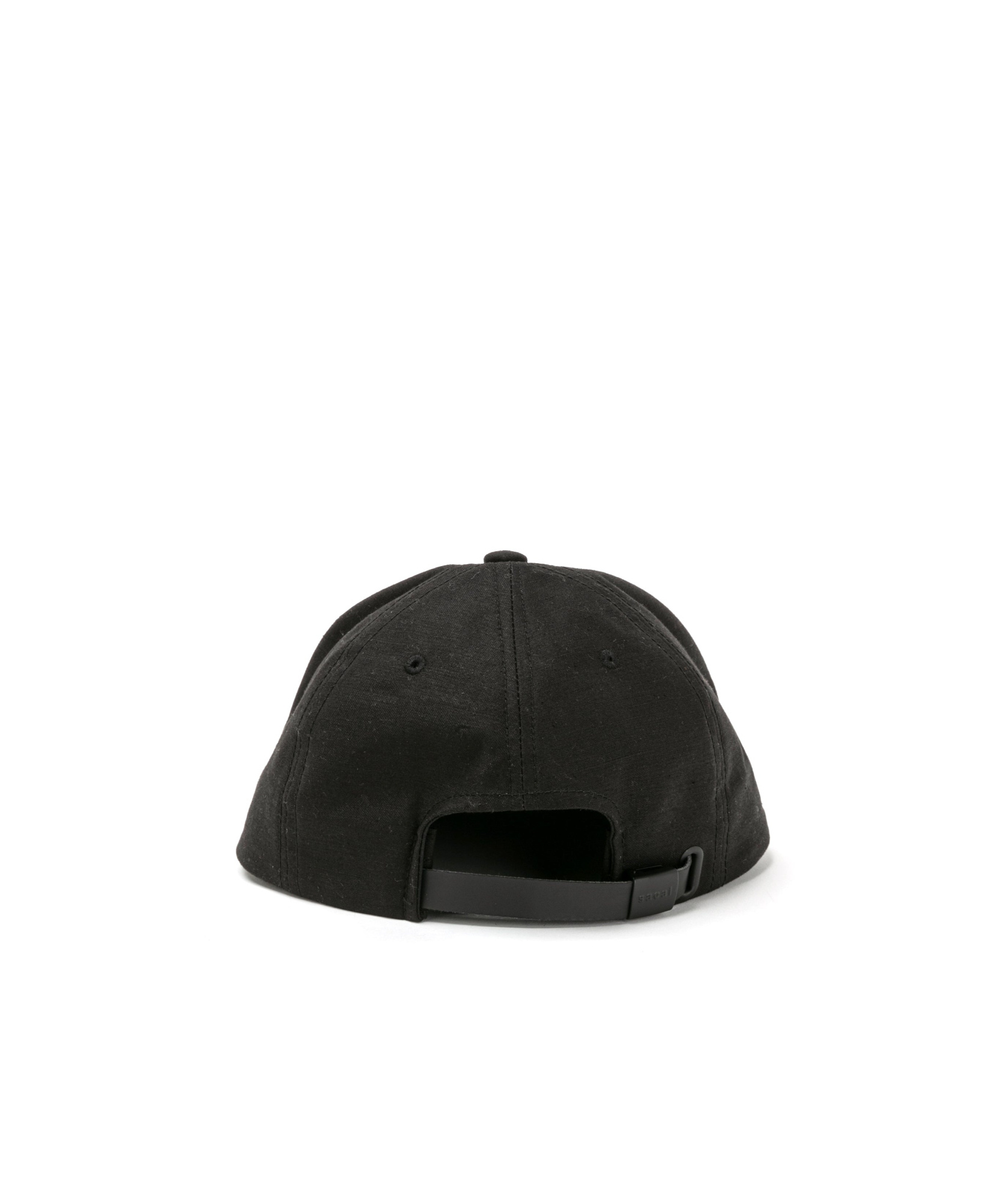 Sacai Letter Baseball Cap In Black