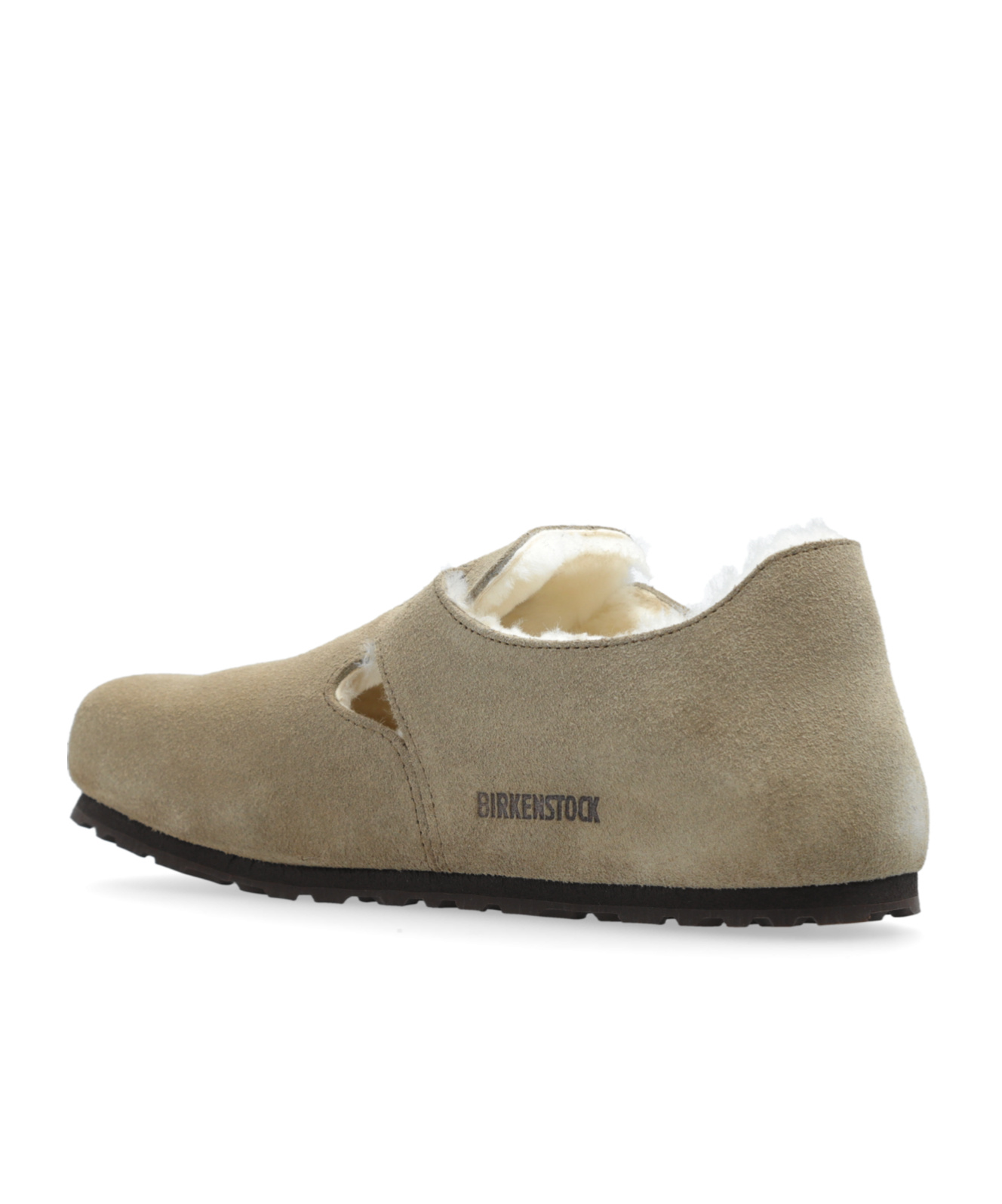 Birkenstock London Shearling Loafers In Nude