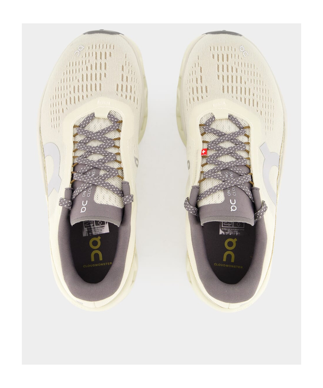 On Running Laced Sneakers In White