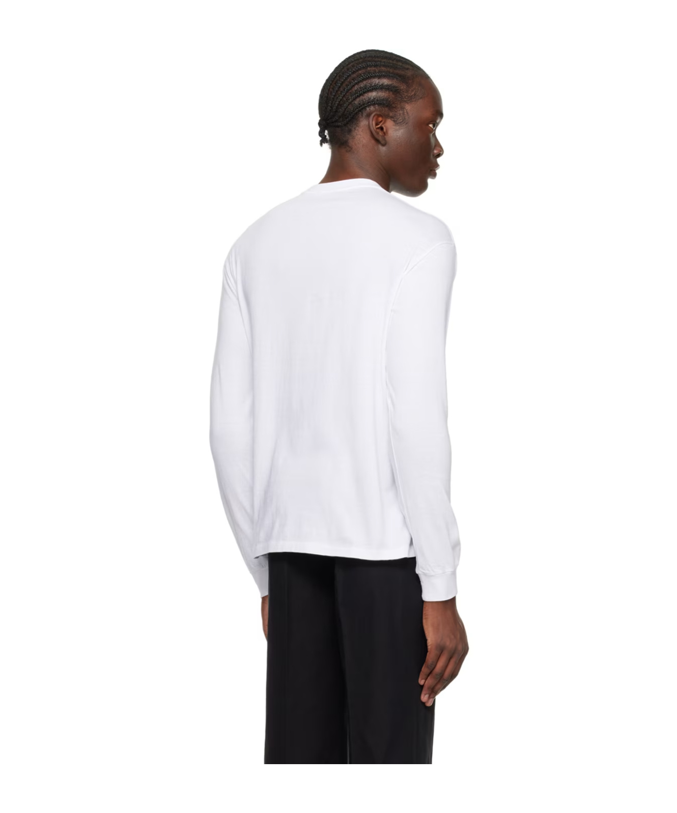 Auralee Seamless Long-sleeved T-shirt In White