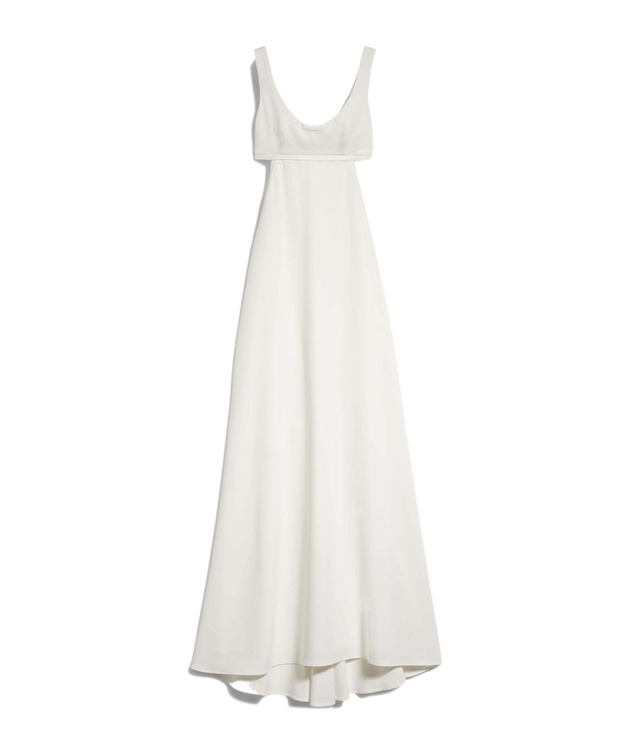 Max Mara Long Cady Dress In White