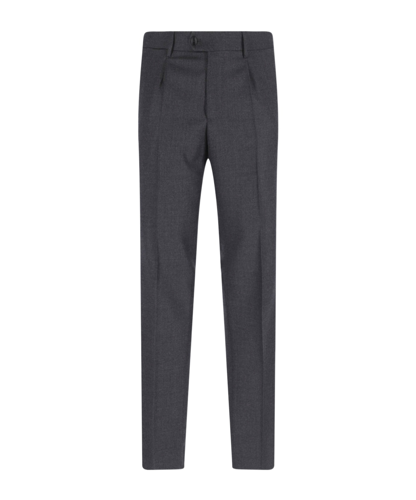 Tagliatore Double-breasted Grey Suit With Tailored Blazer In Blue