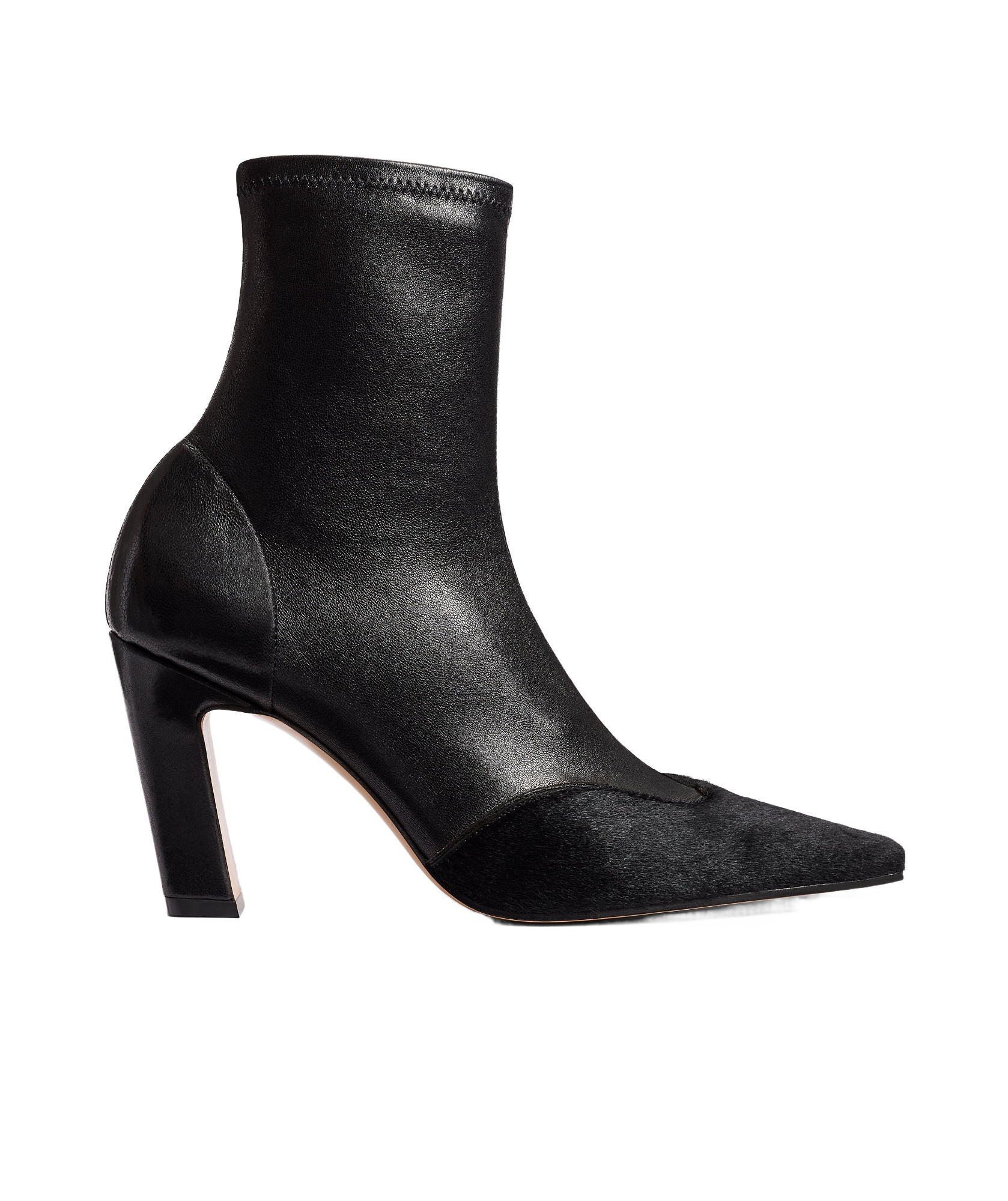KHAITE SQUARE-TOED SHORT BOOTS