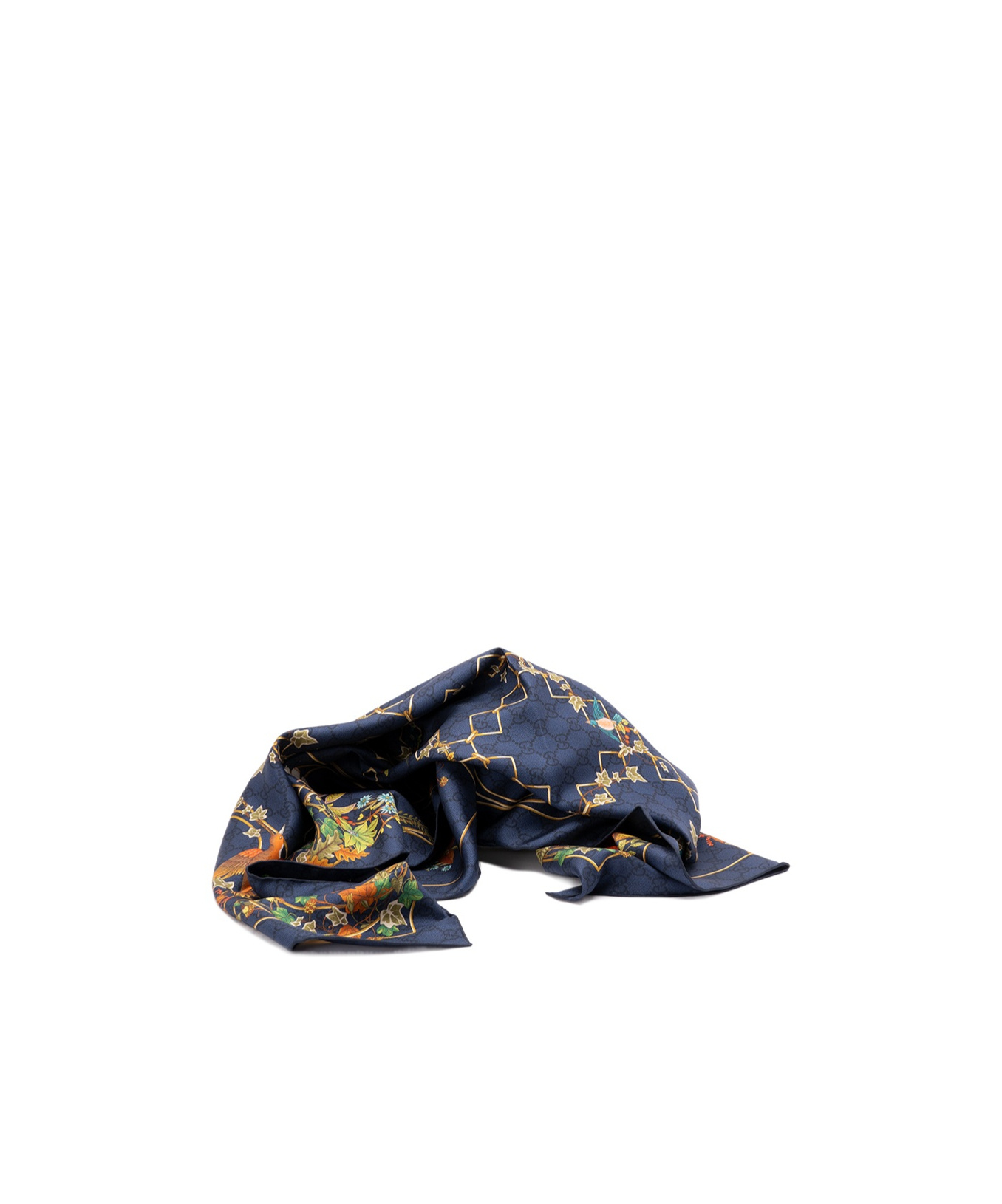 Gucci Printed Silk Scarf In Multi