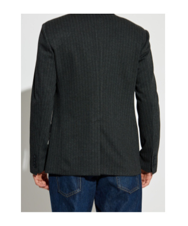Dolce & Gabbana Pinstriped Single-breasted Blazer In Black