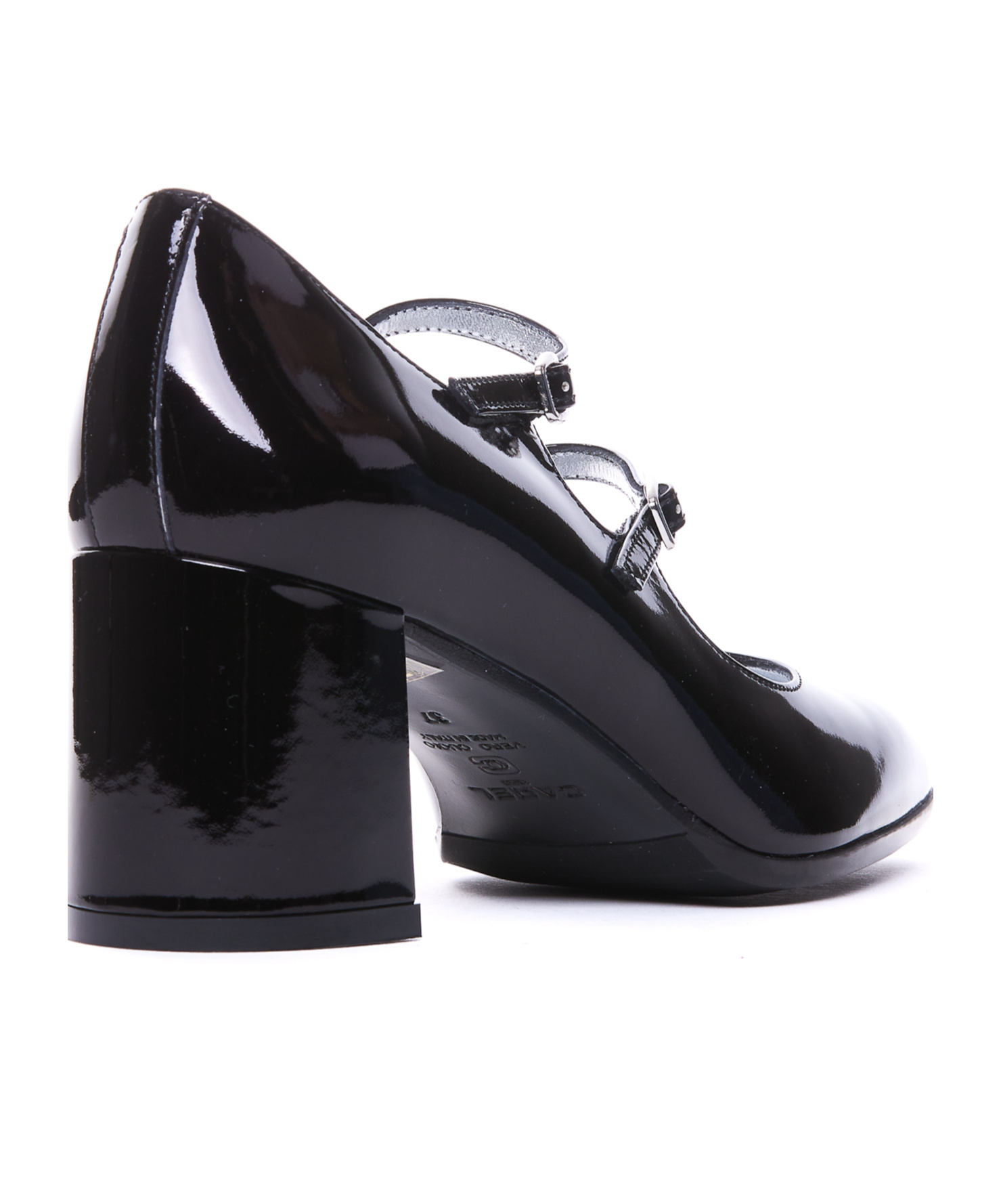 Carel Paris Elegant High-heeled Mary Jane With Adjustable Straps In Black