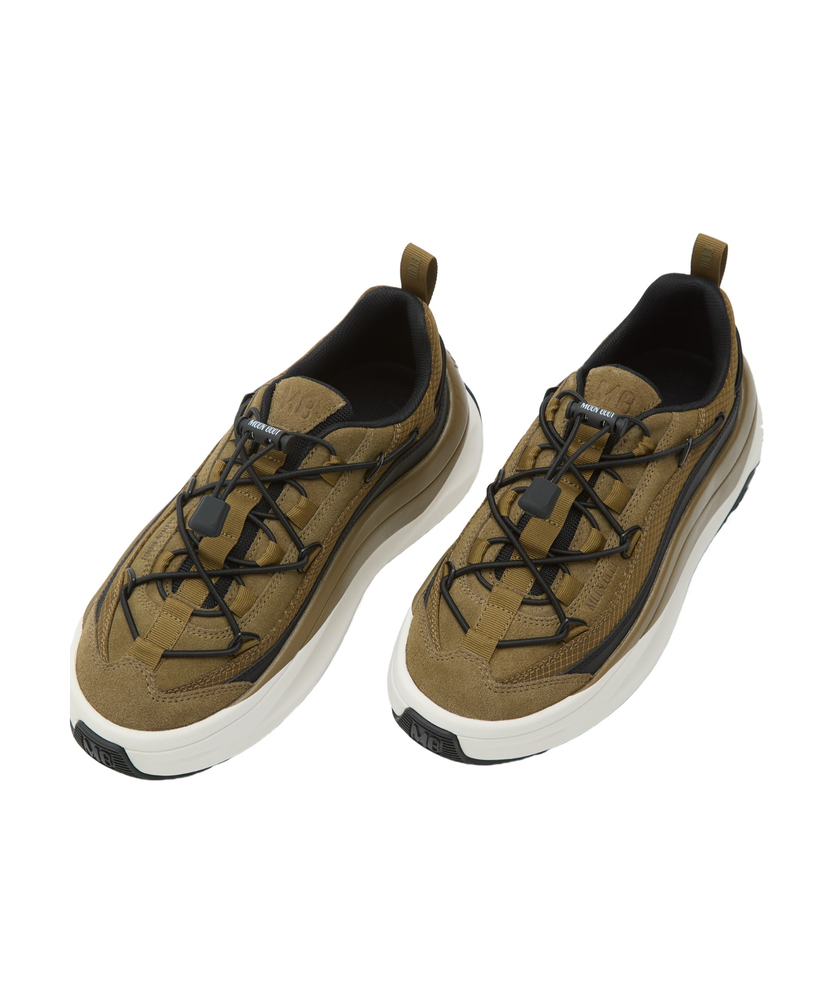 Moon Boot Moon247 Xlace Khaki Sneakers In Brown
