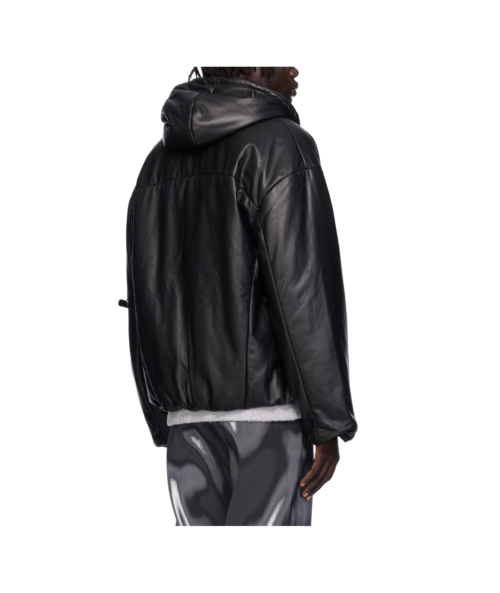 Heliot Emil Paralax Double-faced Leather Jacket In Black