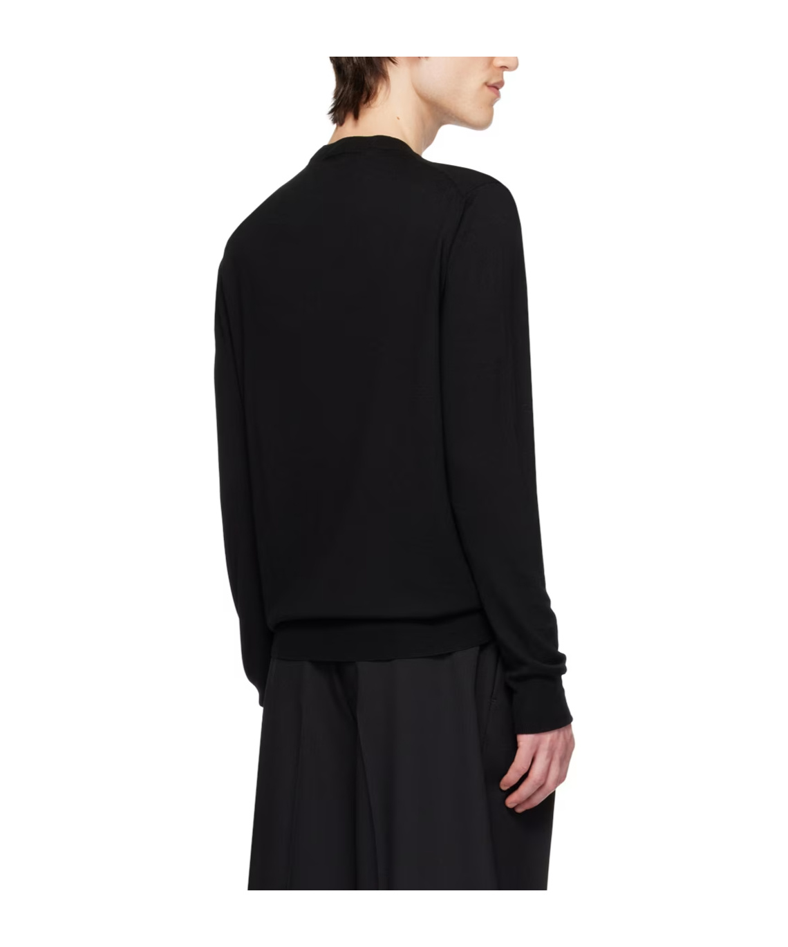 Stella Mccartney Pattern Round-neck Sweater In Black