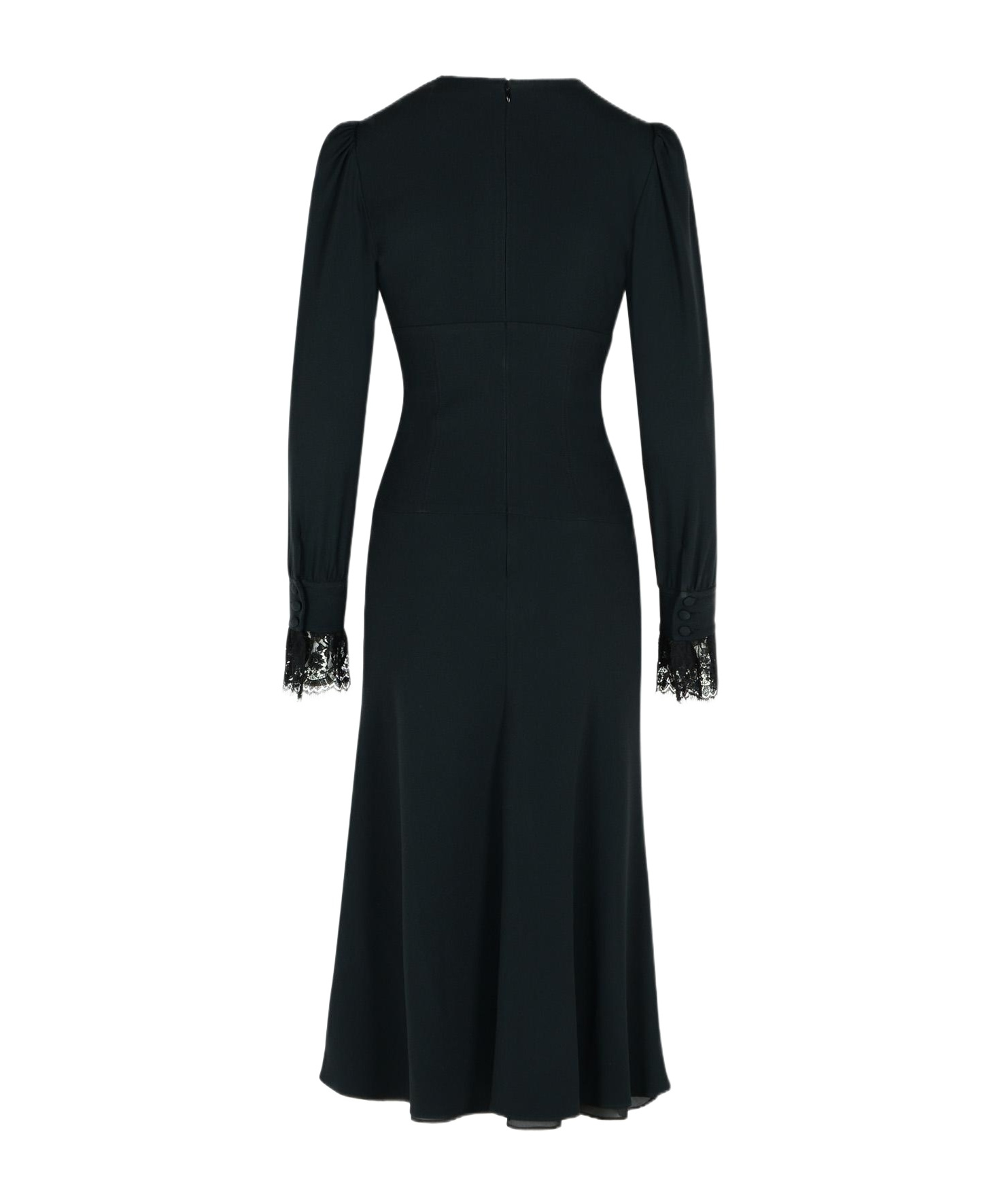 Alessandra Rich V-neck Dress In Black