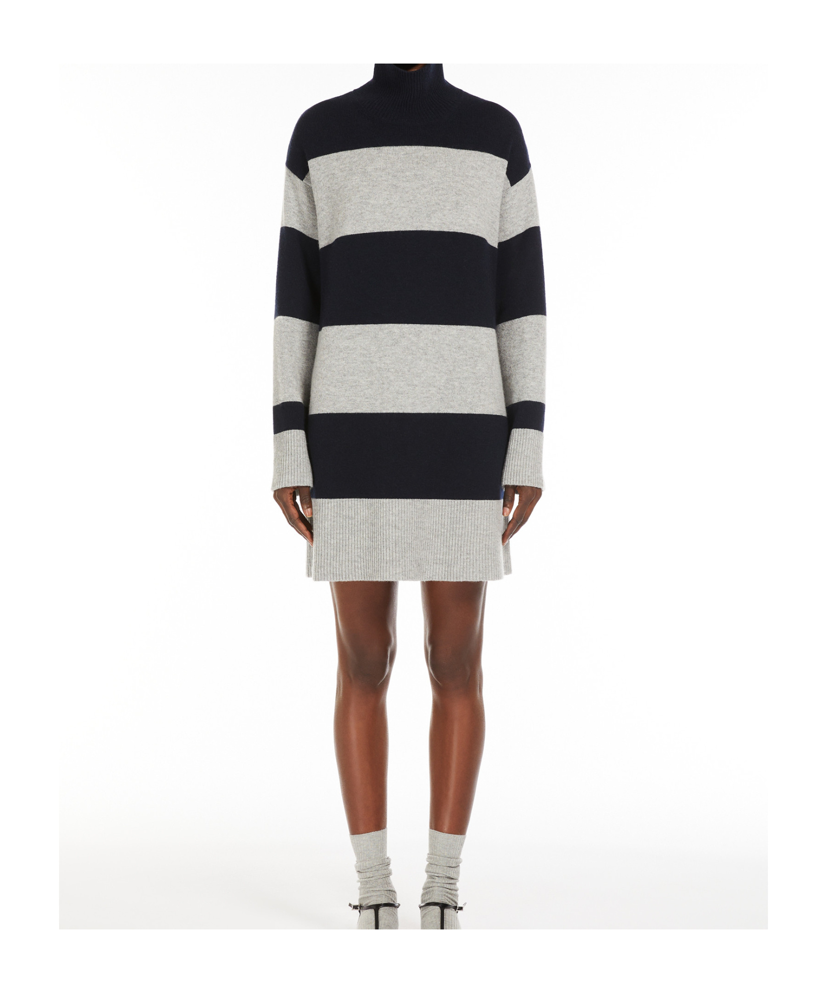 MAX MARA WOOL AND CASHMERE POLO-NECK DRESS
