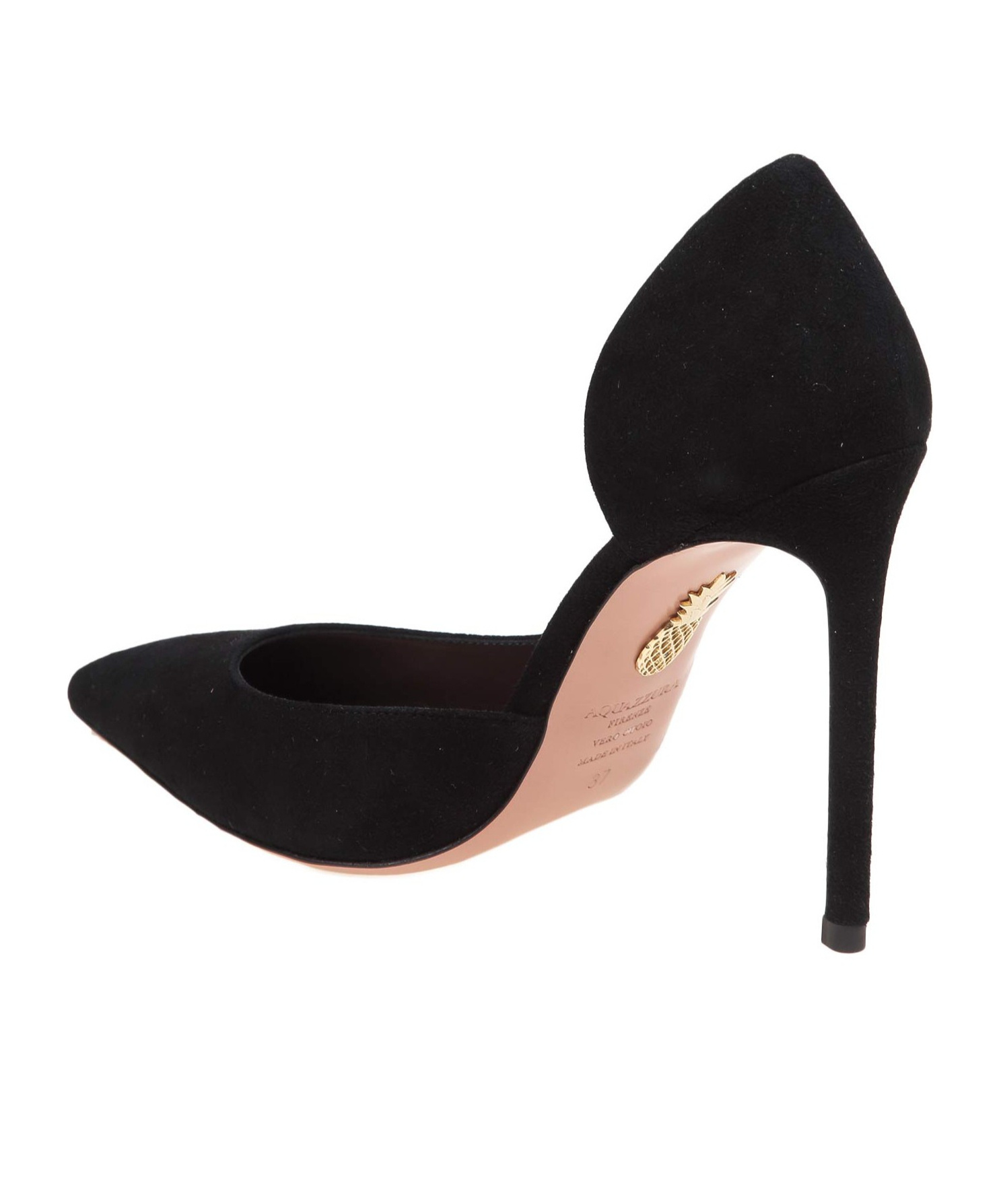 Aquazzura Pointed Toe Pumps With Bow Detail In Black