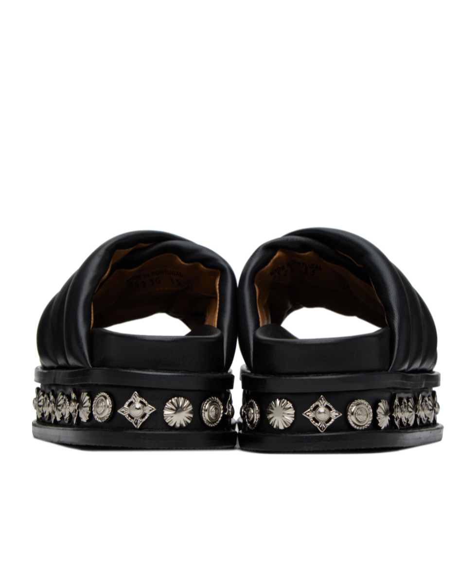 Toga Virilis Embellished Slippers In Black