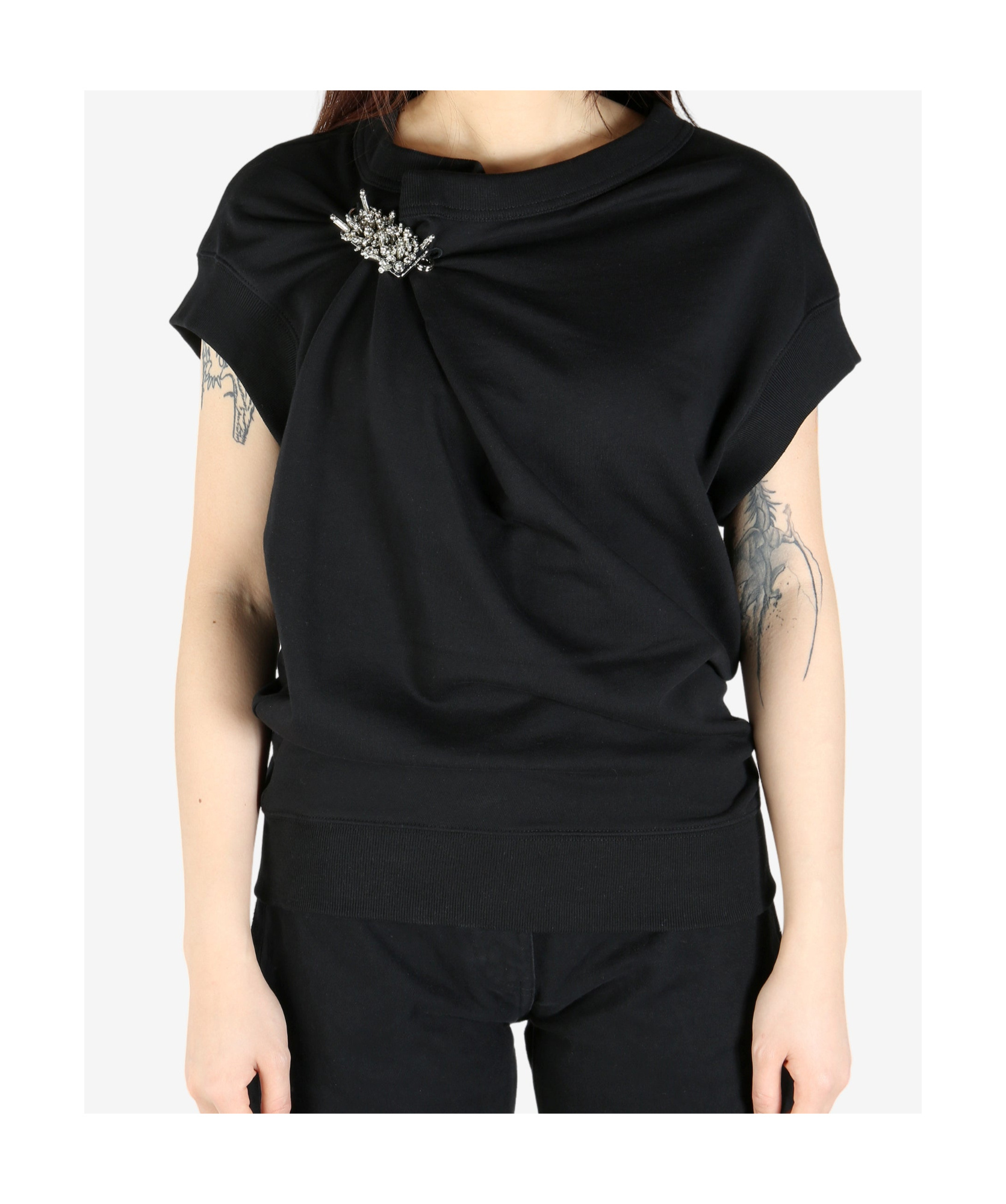 Dries Van Noten Sleeveless Sweatshirt In Black