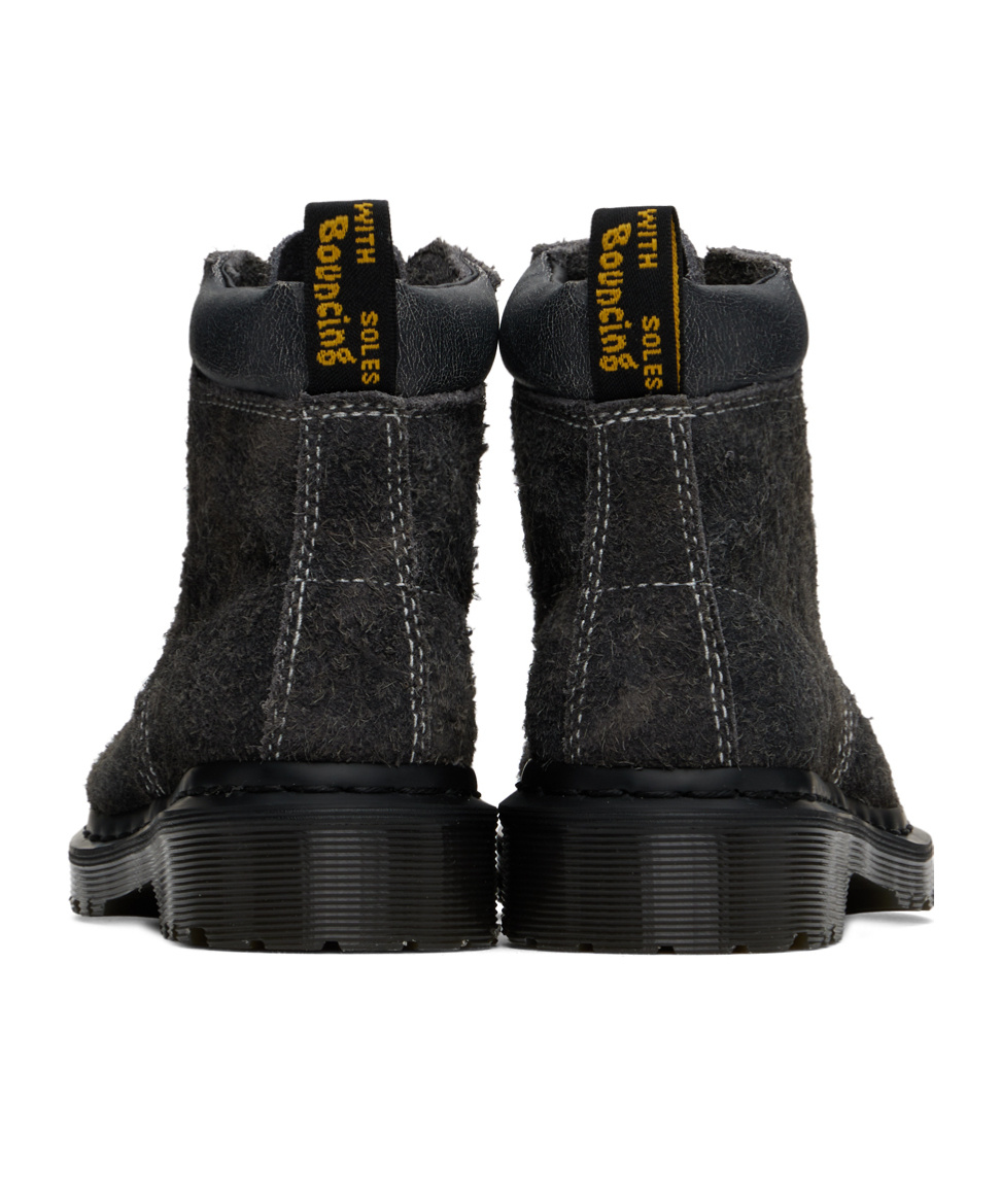 Dr. Martens 939 Stonewashed Suede Ankle Boots In Black