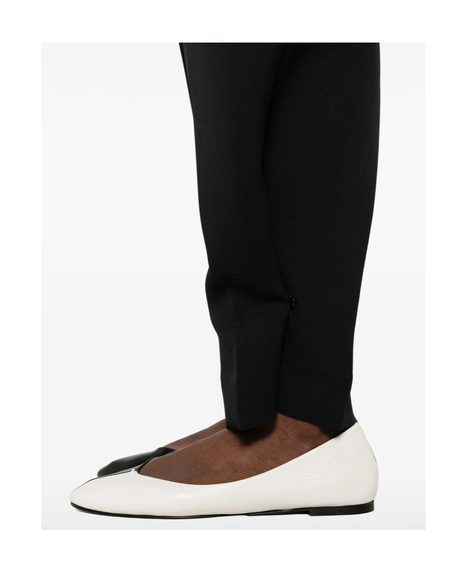 The Frankie Shop Pleated Buttoned Trousers In Black