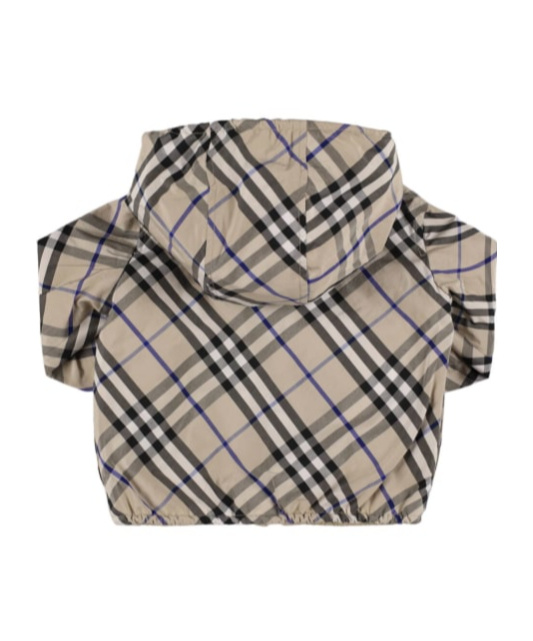 Burberry Childrens Reversible Check Cotton Blend Jacket