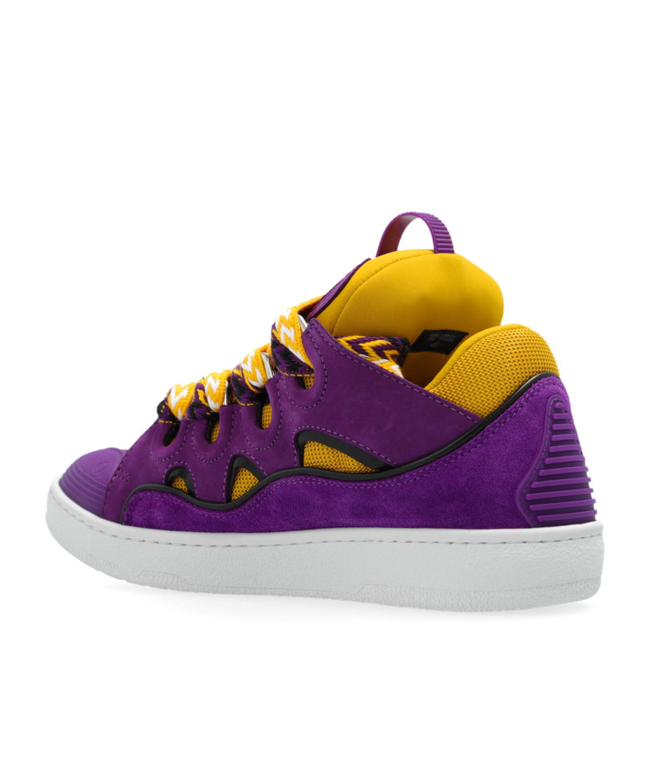 Lanvin Sneakers Curb En Cuir Pour Homme In Purple