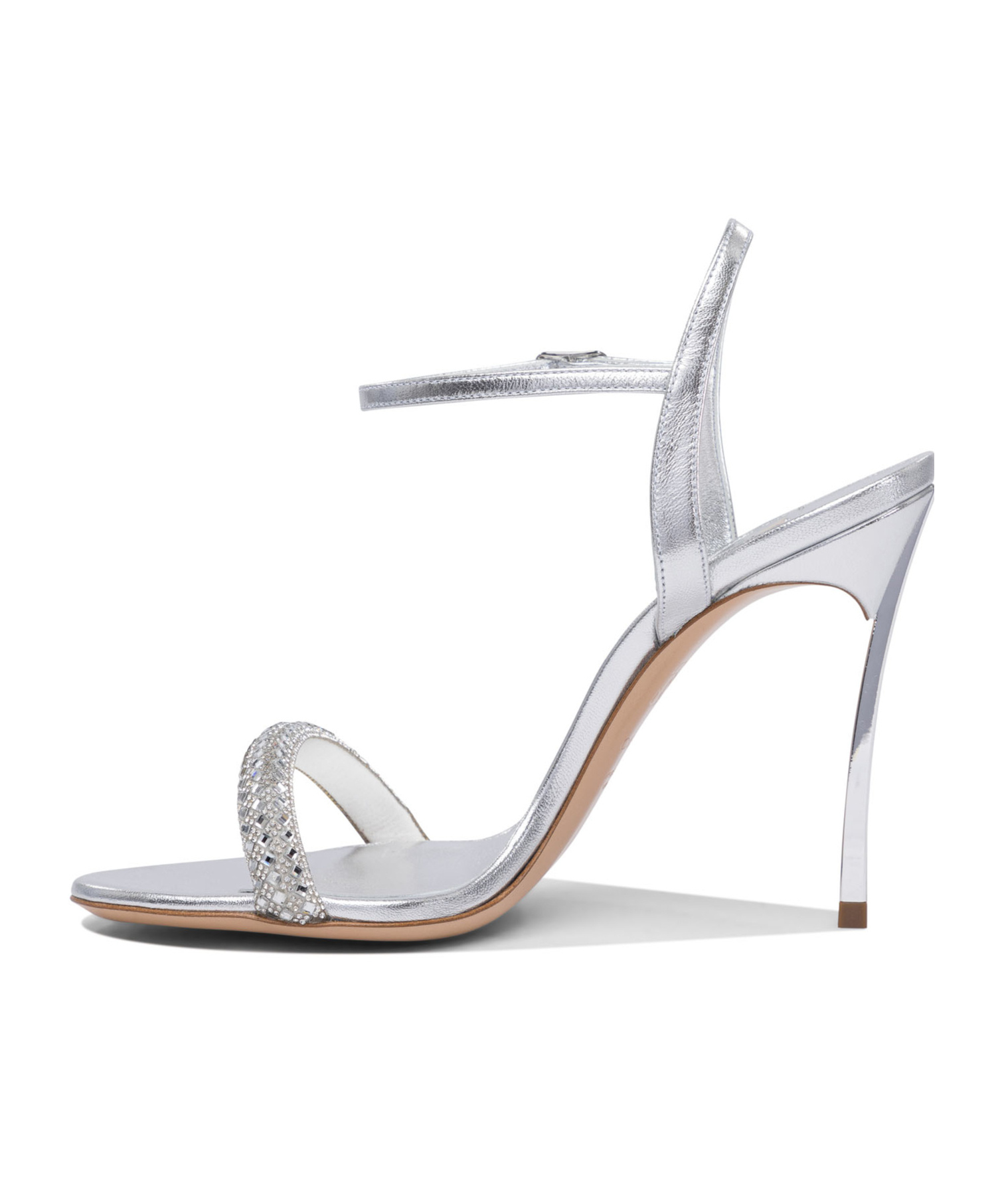 Casadei Julia 100 Leather Stiletto Sandals In Multi
