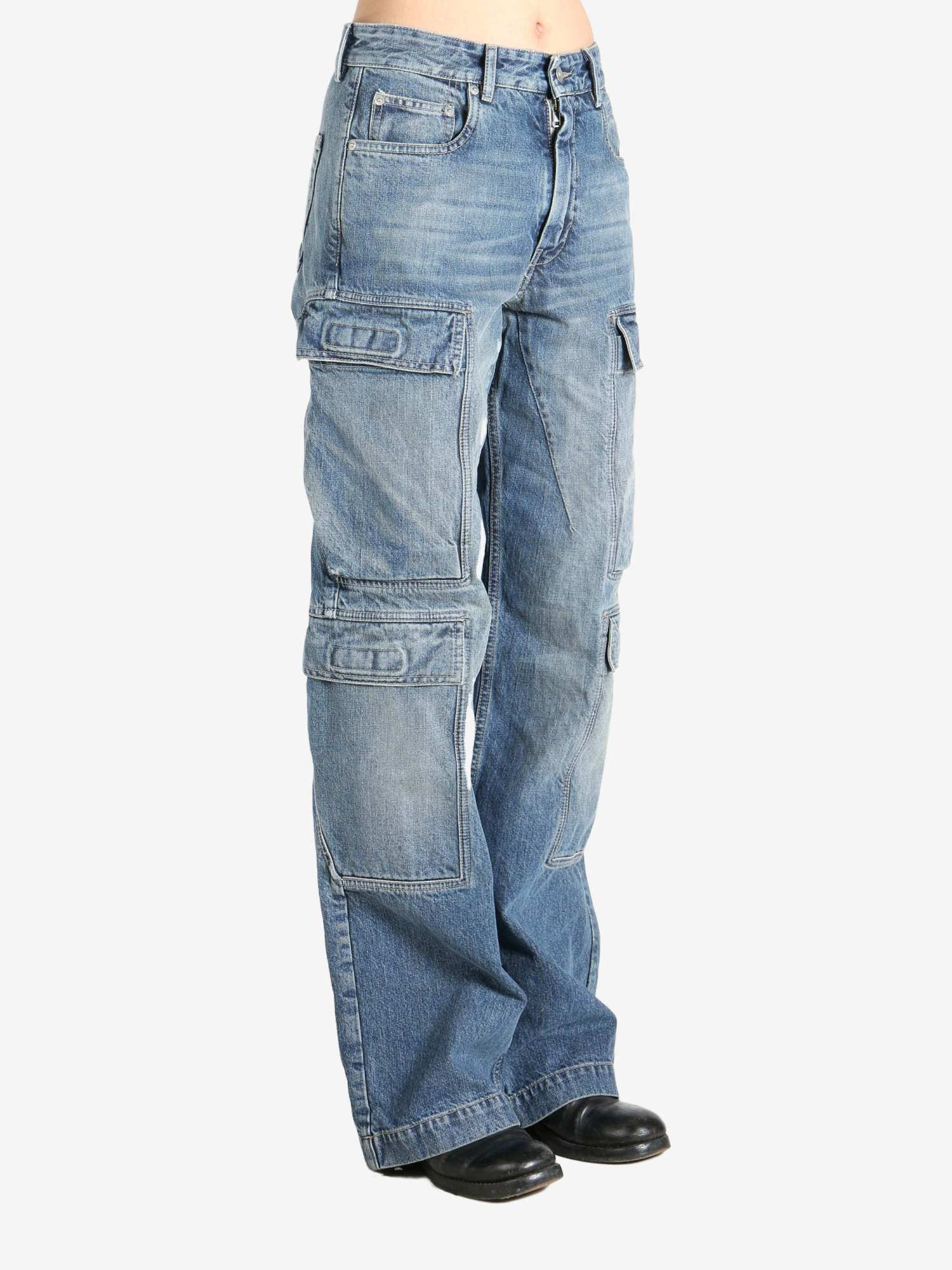 Rick Owens Drkshdw Double-pocket Jeans In Blue