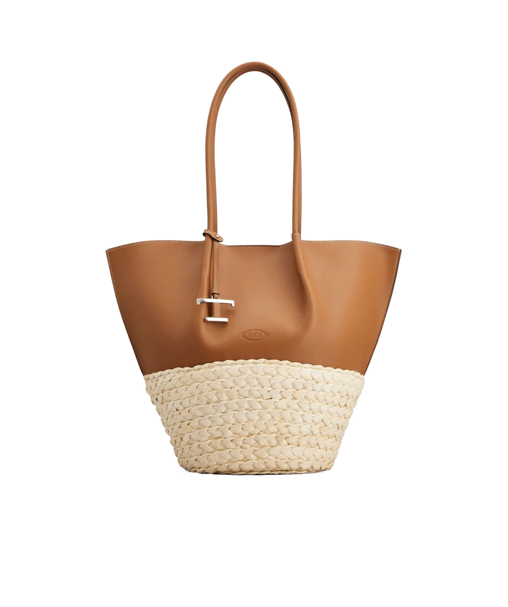 Shop Tod's Medium Bux Tote Bag In Nude