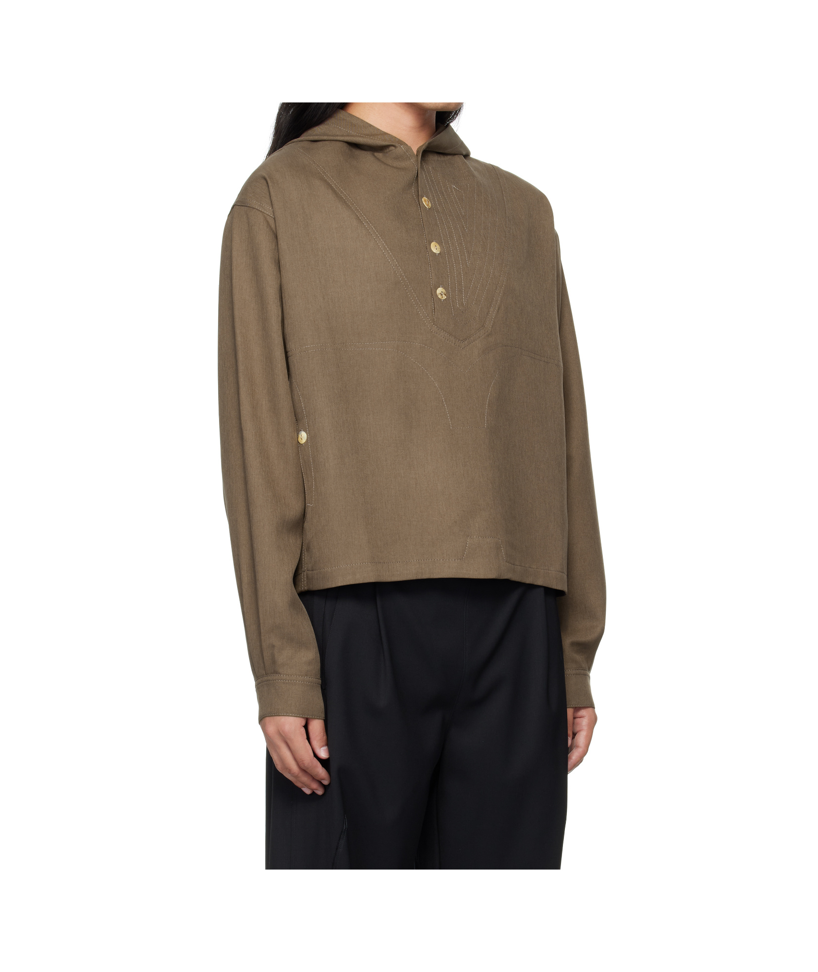 Kiko Kostadinov Hoodies In Brown