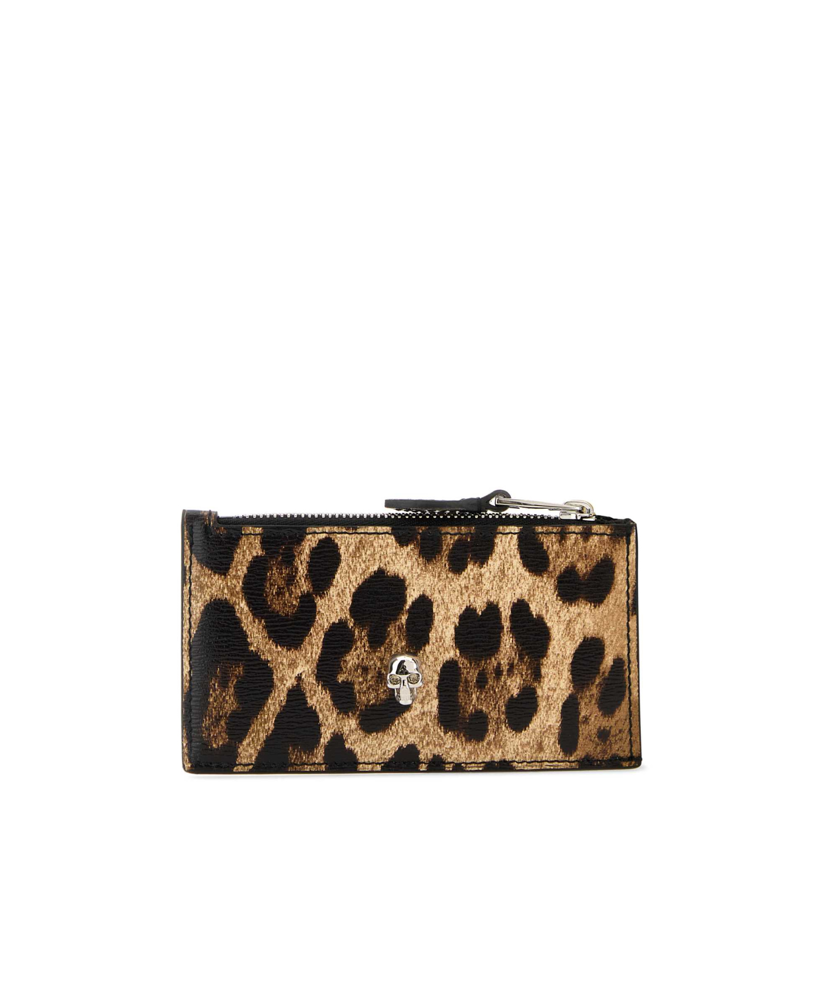 ALEXANDER MCQUEEN LEOPARD PRINT WALLET