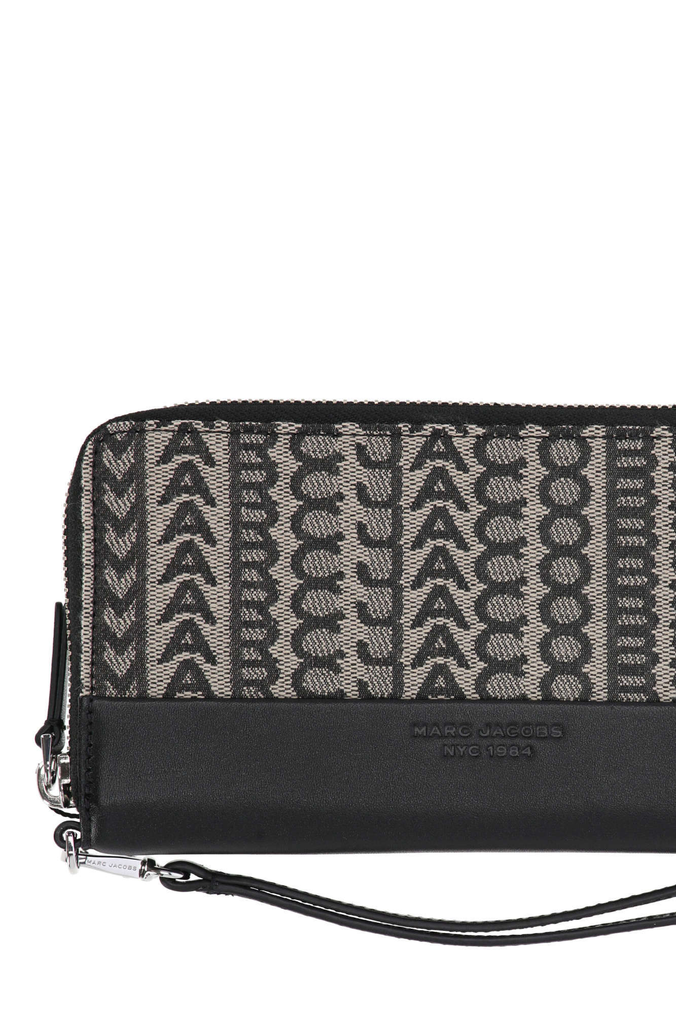 Shop Marc Jacobs The Monogram Continental Wallet In Black