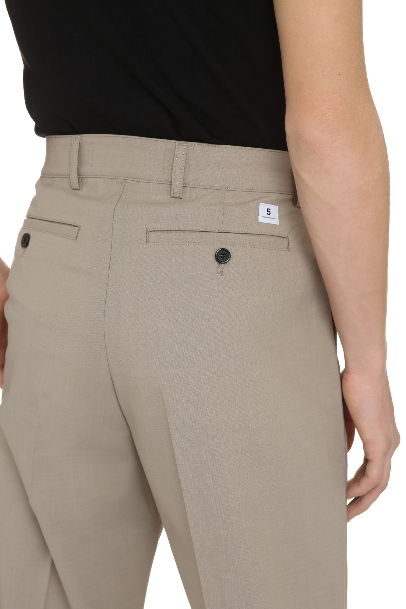 Department Five Department 5 E-motion Wool Blend Trousers In Gray