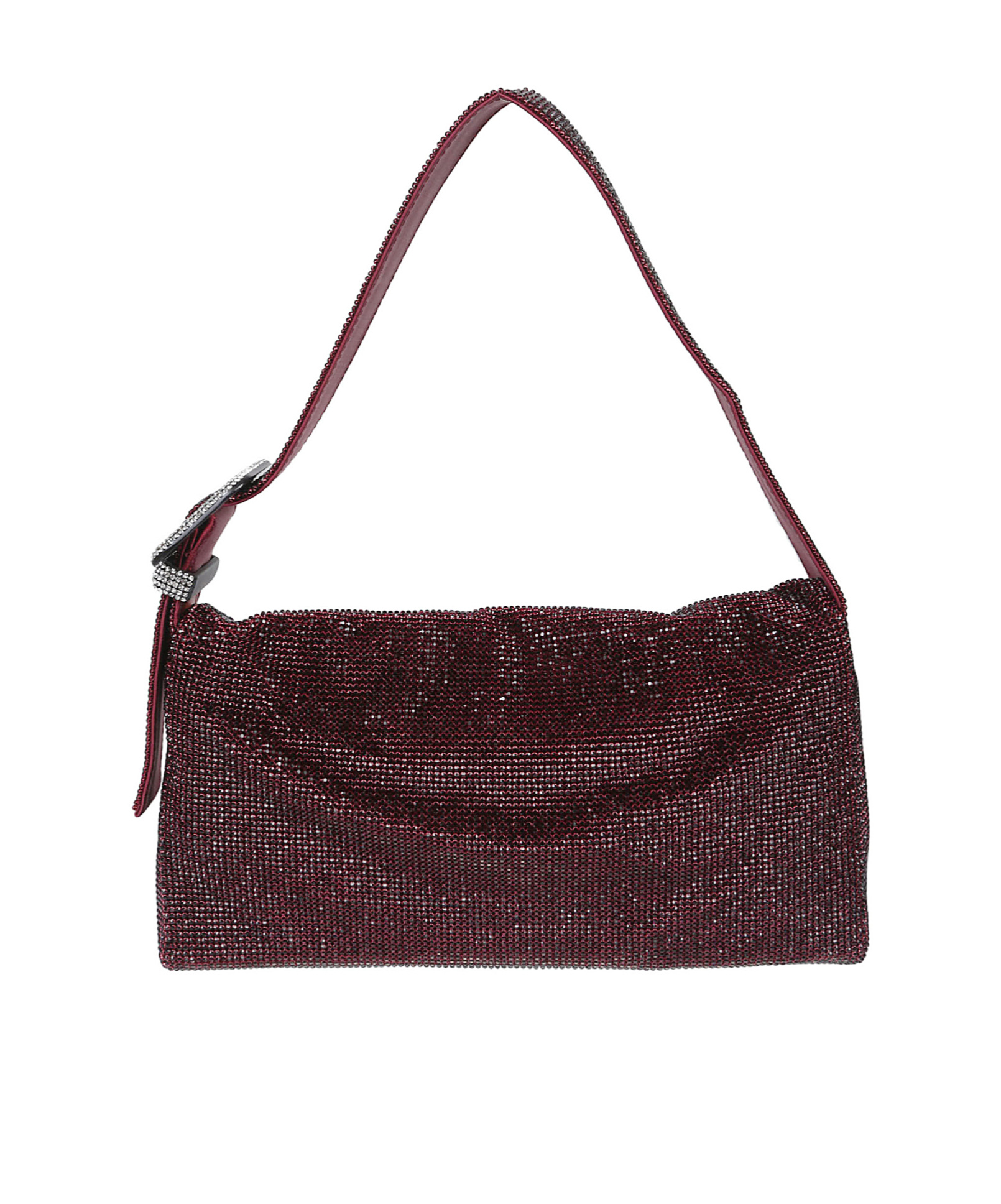 Benedetta Bruzziches Large Vitty Crystal-embellished Shoulder Bag In Black