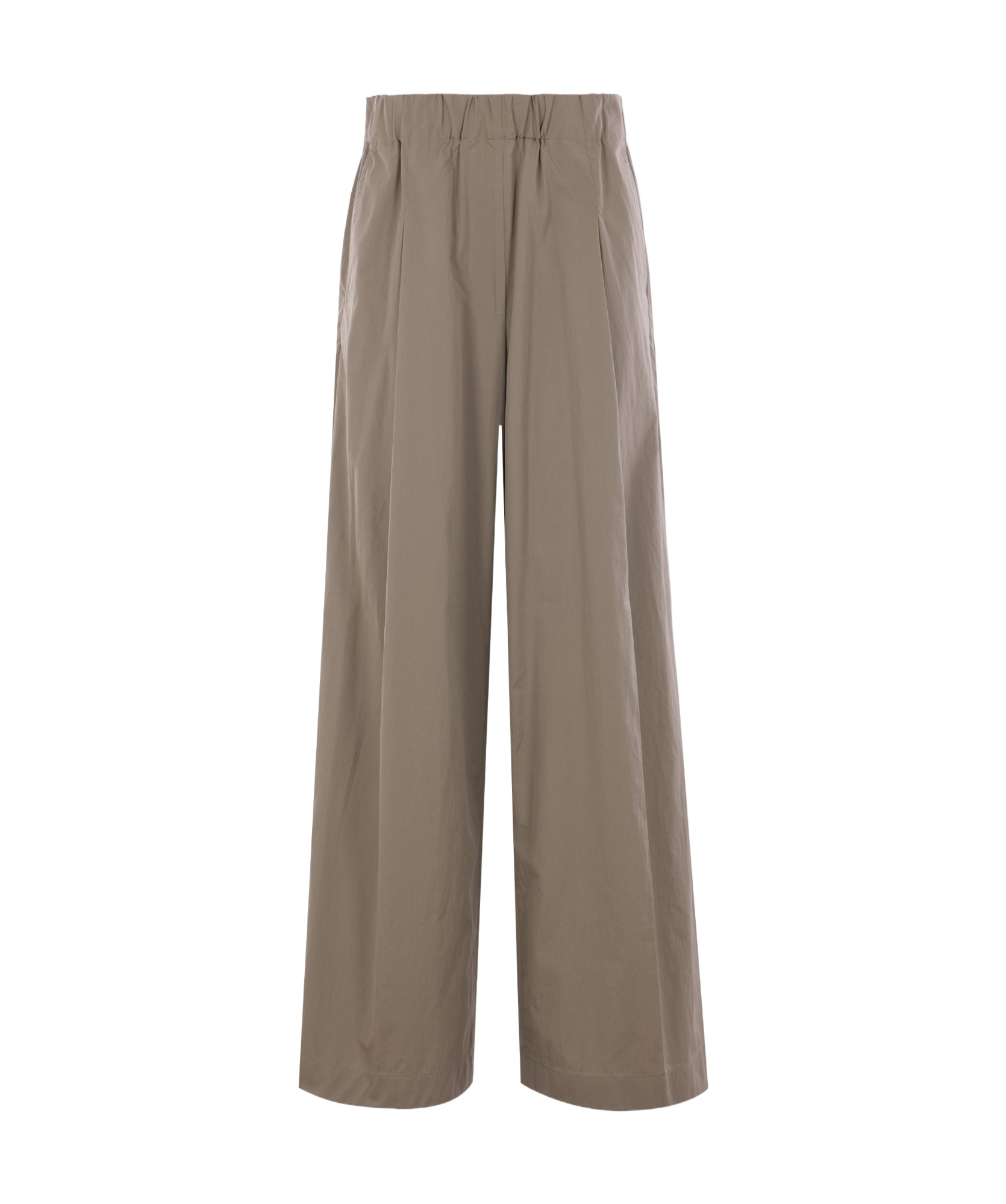 Dries Van Noten Pila Wide-leg Trousers In Poplin In Gray