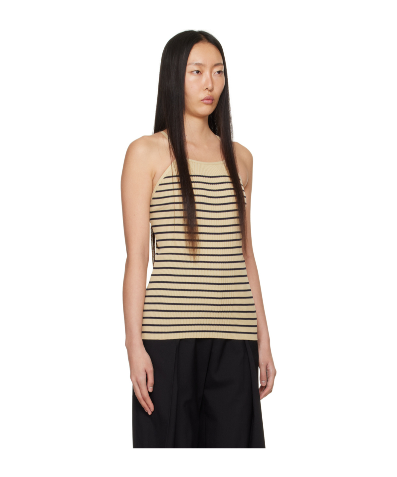 Low Classic Striped Knit Tank Top In Multicolor