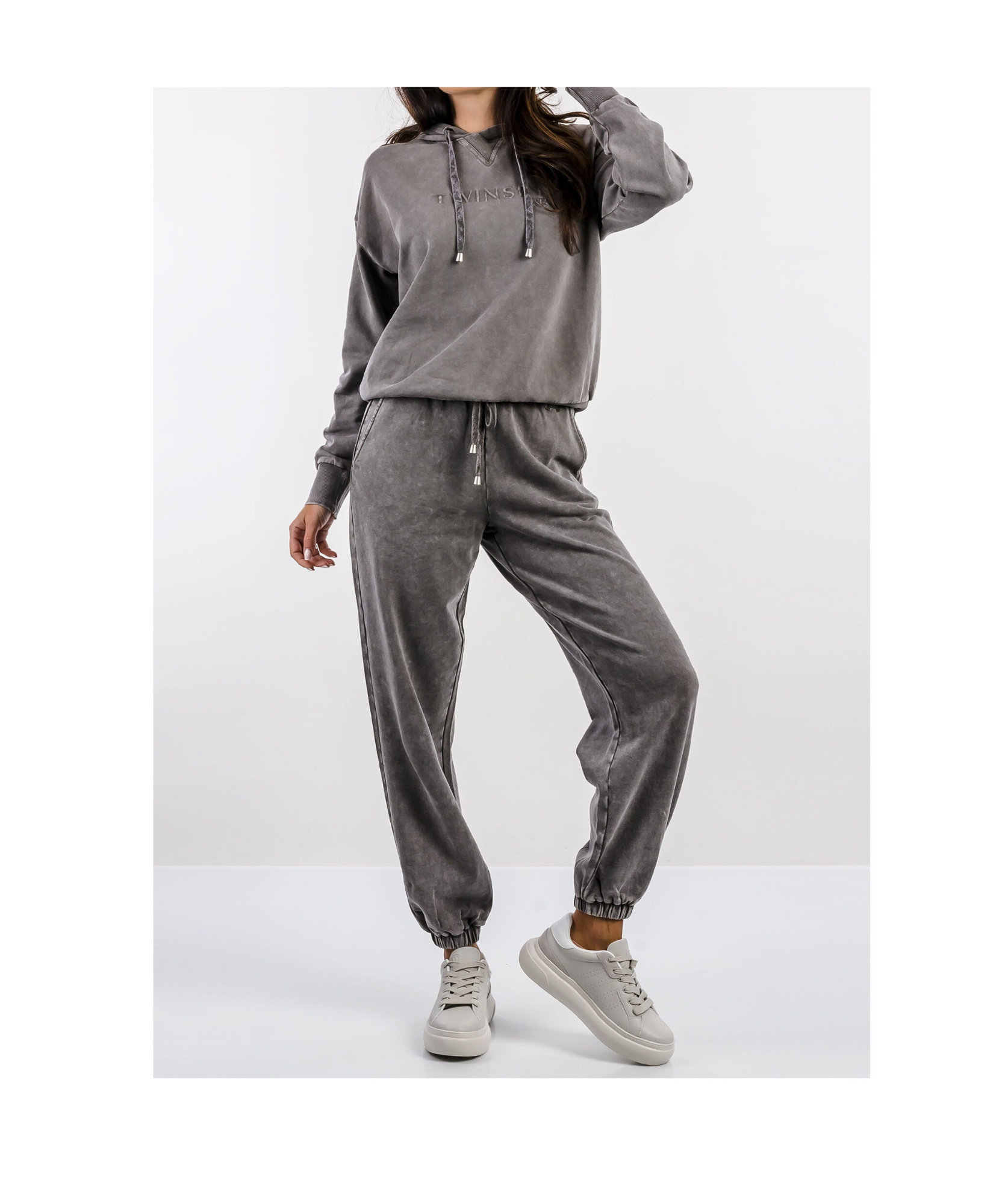 Shop Twinset Jog Pant Blk/wht