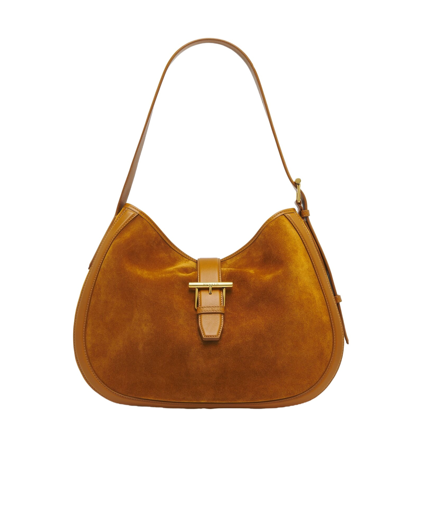 Alexander Mcqueen T-bar Suede Shoulder Bag