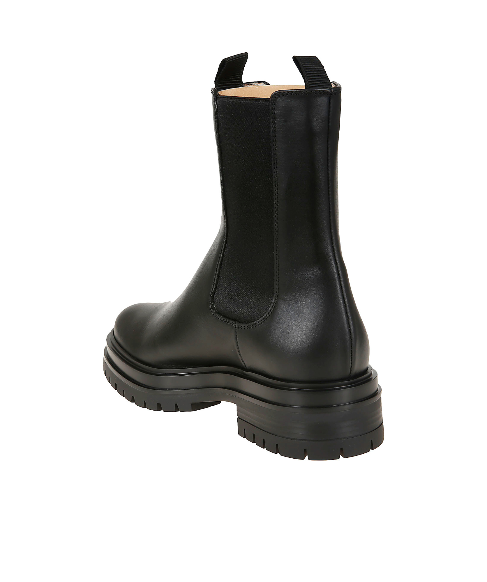 Gianvito Rossi Chester Leather Chelsea Boots In Black