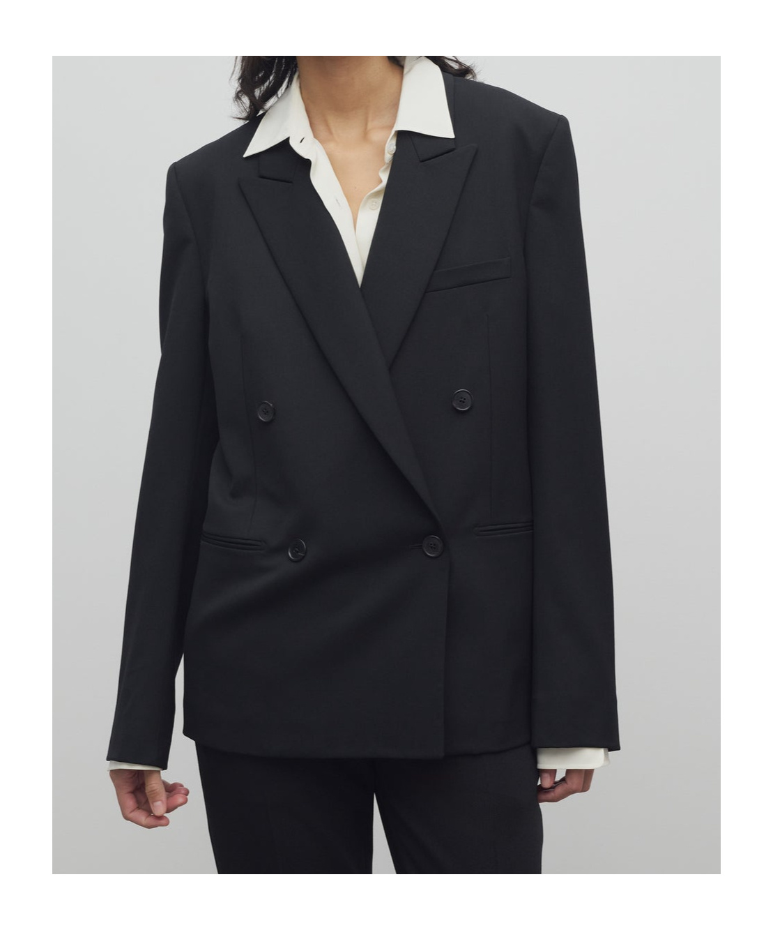 The Row Wool Jacket In Black