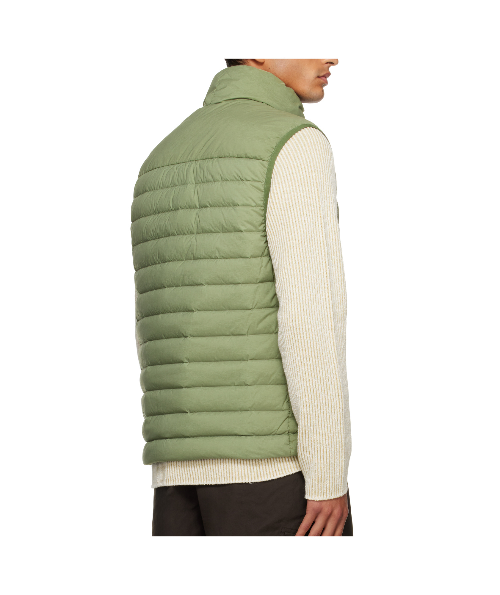 Stone Island Green G100004 Seamless Tunnel Nylon Down-tc Vest In Green