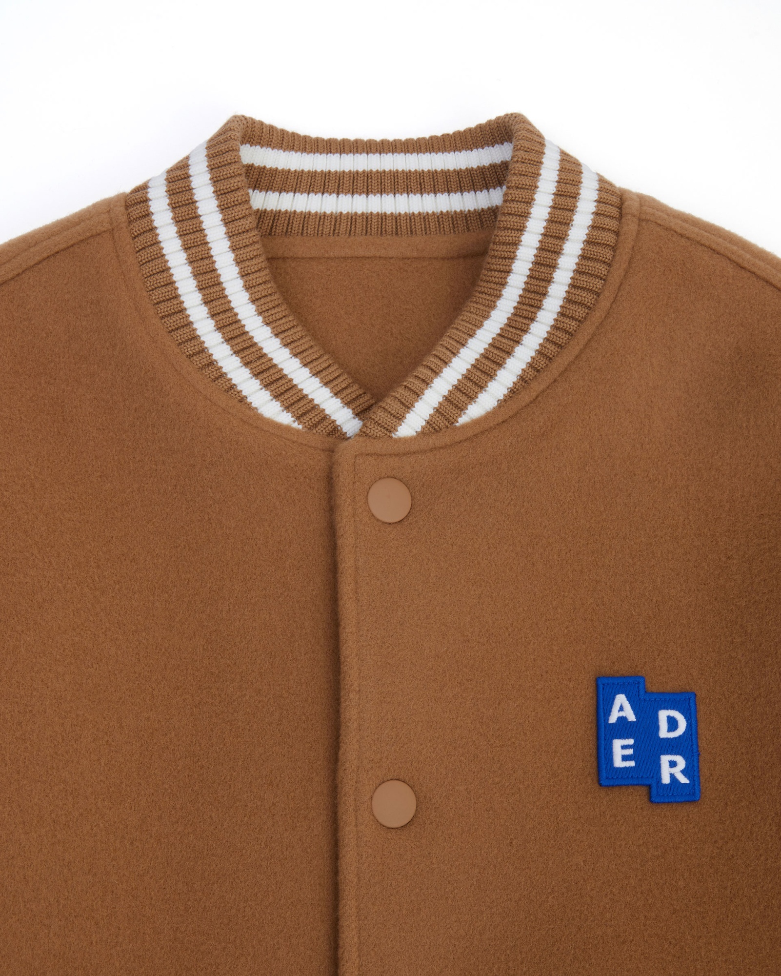 Ader Error Significant Collection Trs Tag Logo Baseball Cotton Clothing In Brown