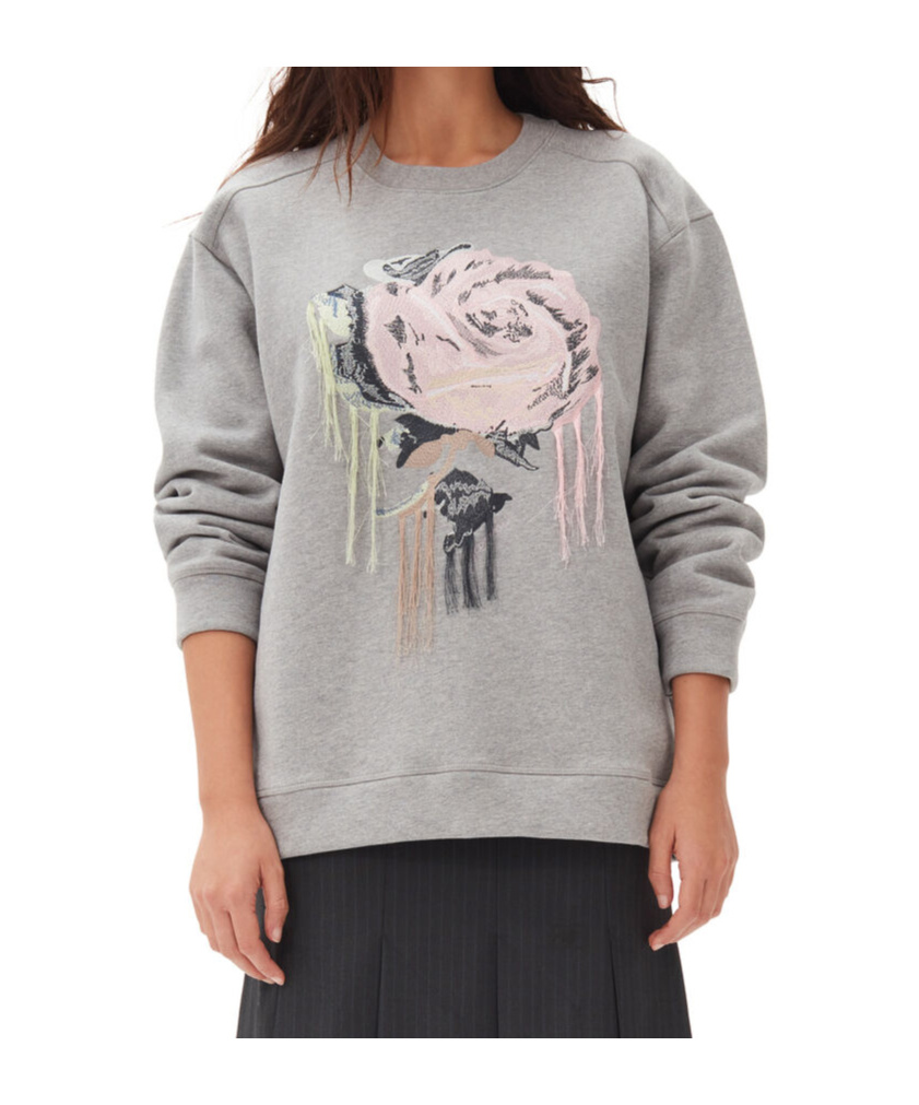 Ganni Sweaters In Gray