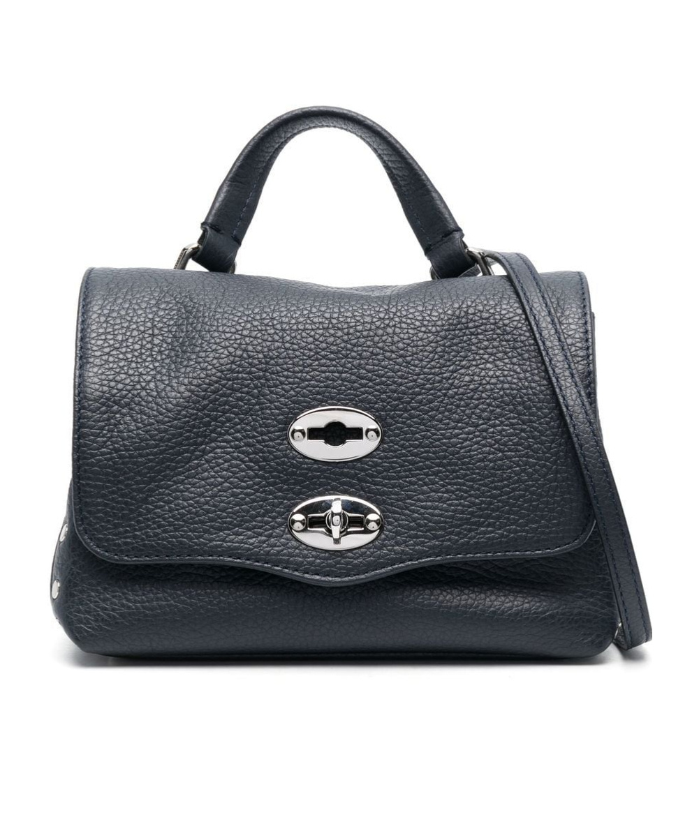 Zanellato Postina Daily Baby Leather Handbag In Black