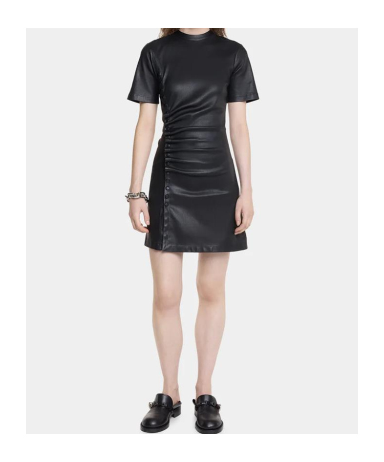 Shop Rabanne Short Sleeve Dress