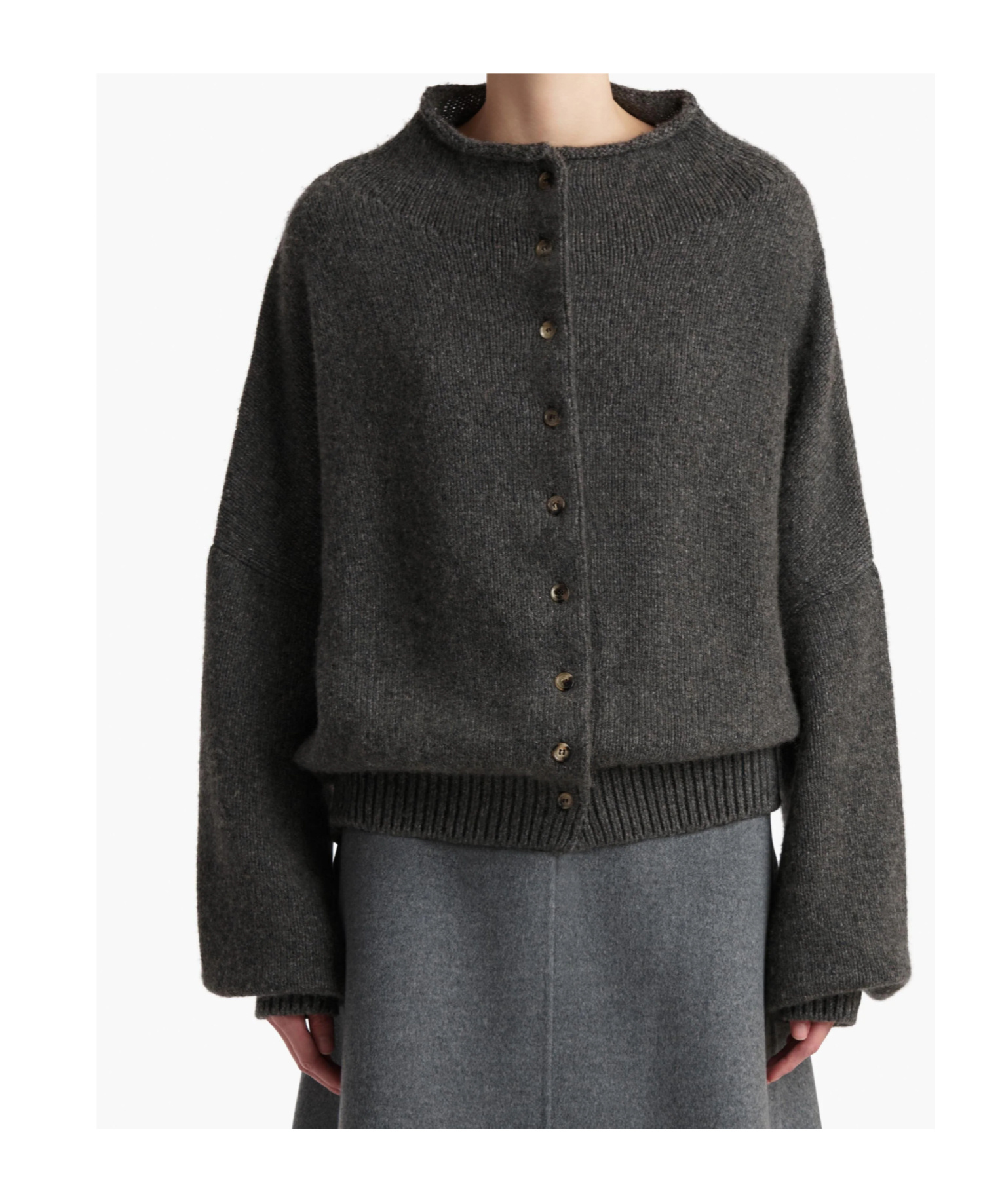 Khaite Cashmere Nelya Sweater In Gray