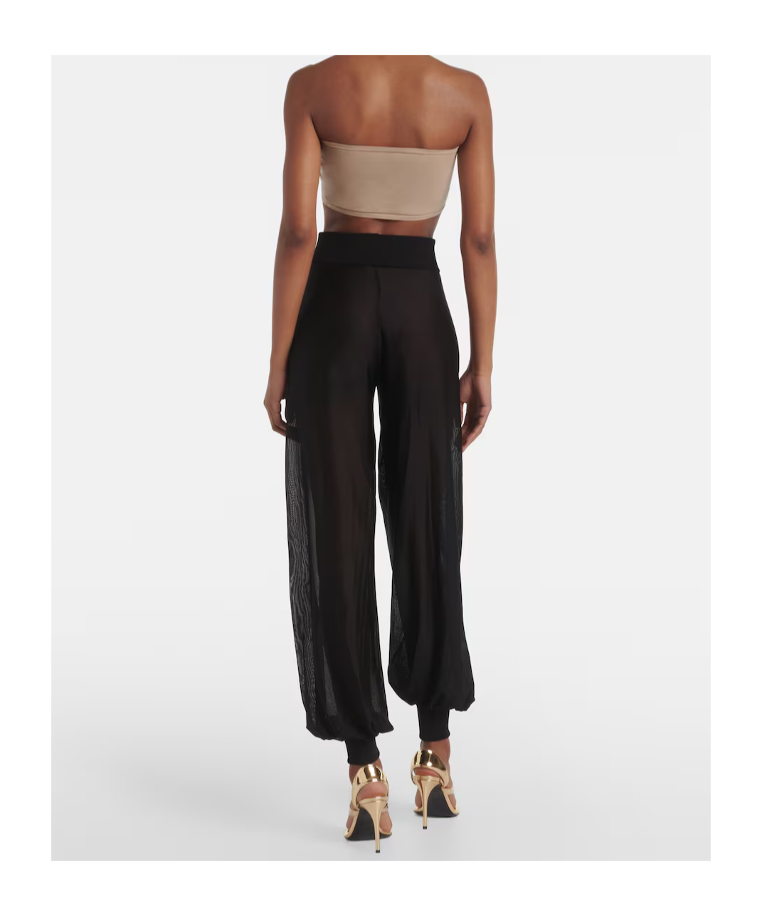 Alaïa High-rise Pants In Black