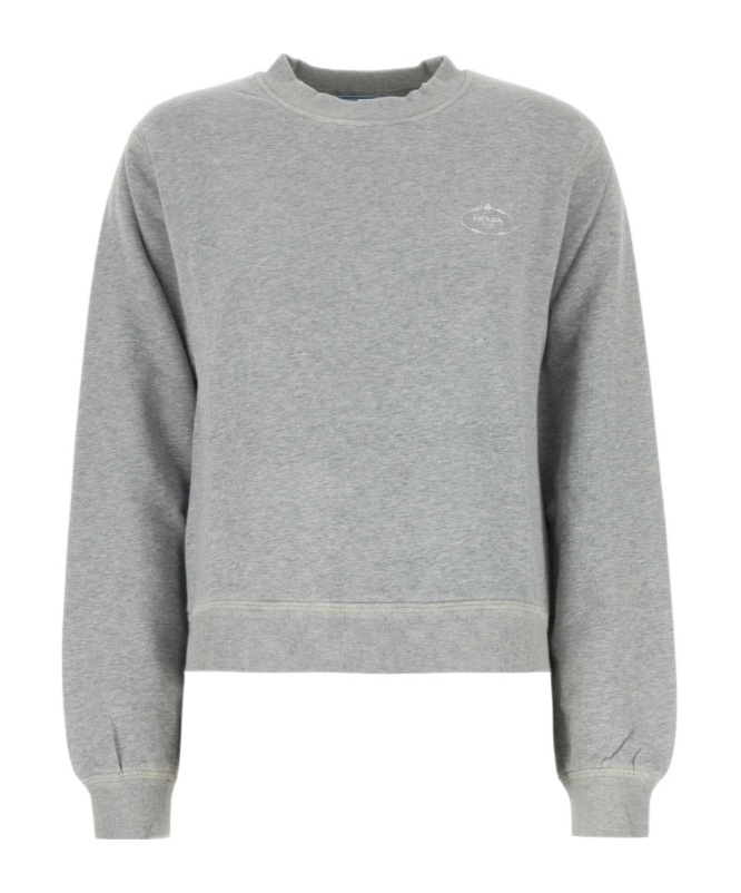 Prada Crew Neck Long Sleeve Sweatshirt In Animal Print