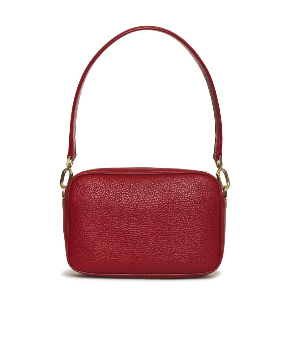 Shop Anine Bing Top Zipper Shoulder Bag In Red