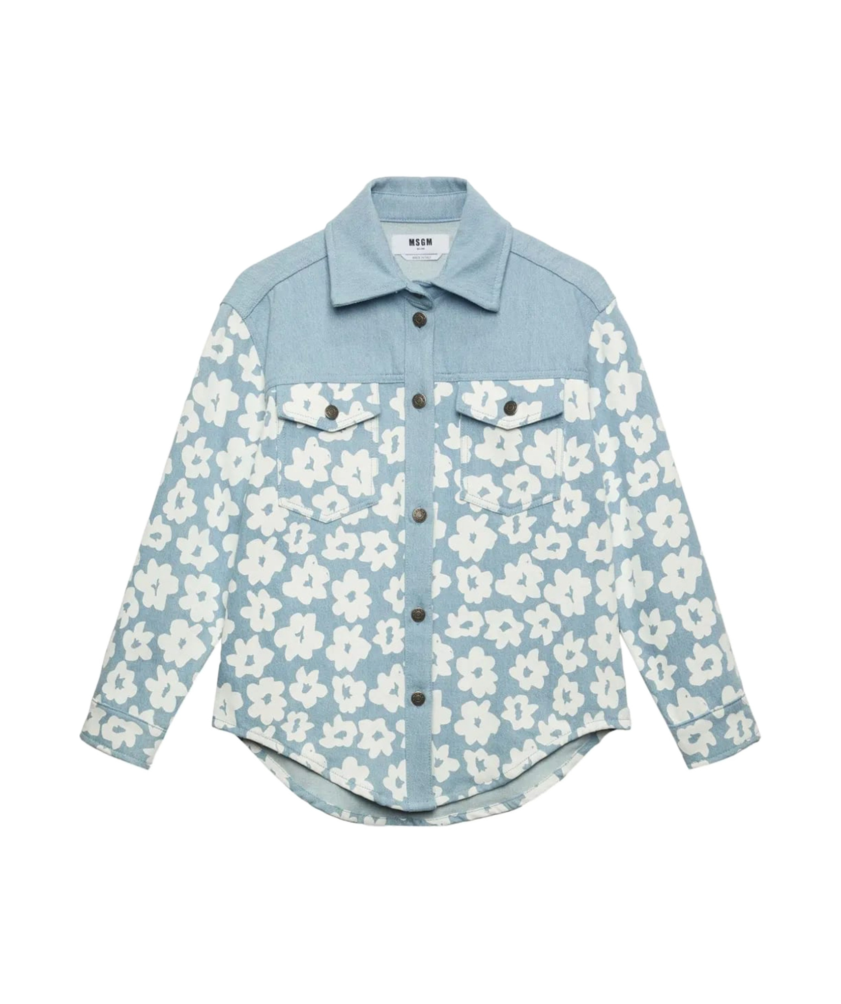 Msgm Shirt In Blue
